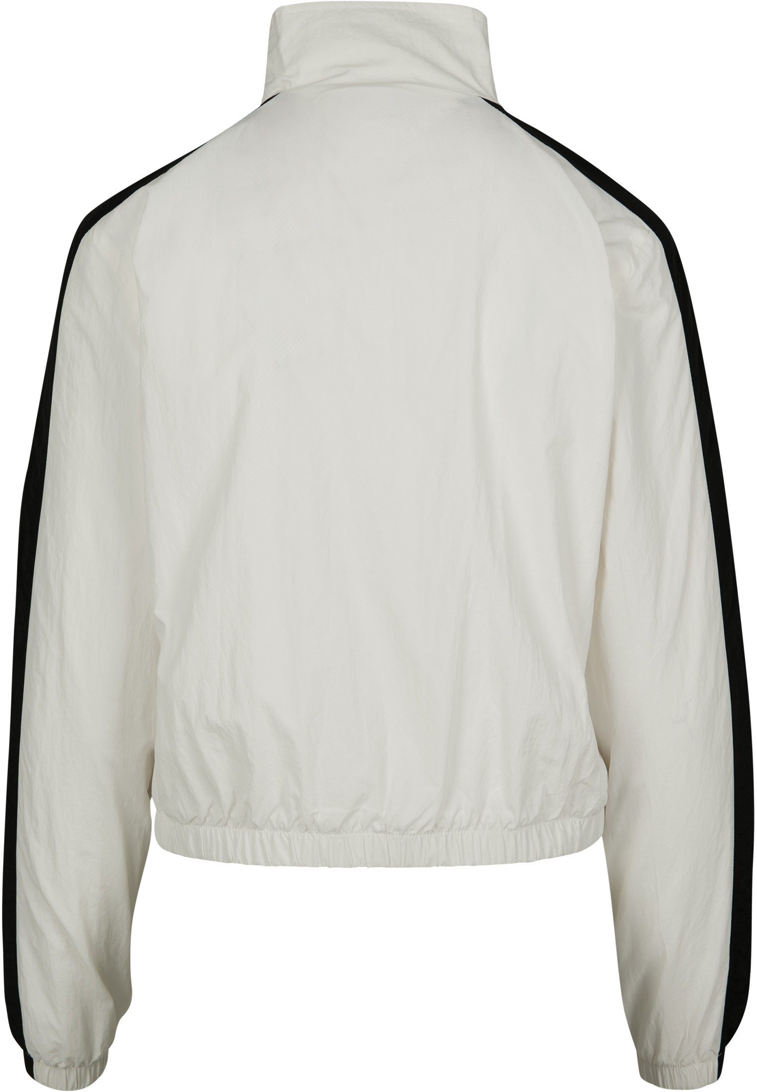 Ladies Short Striped Crinkle Track Jacket wht/blk L - variant image 12