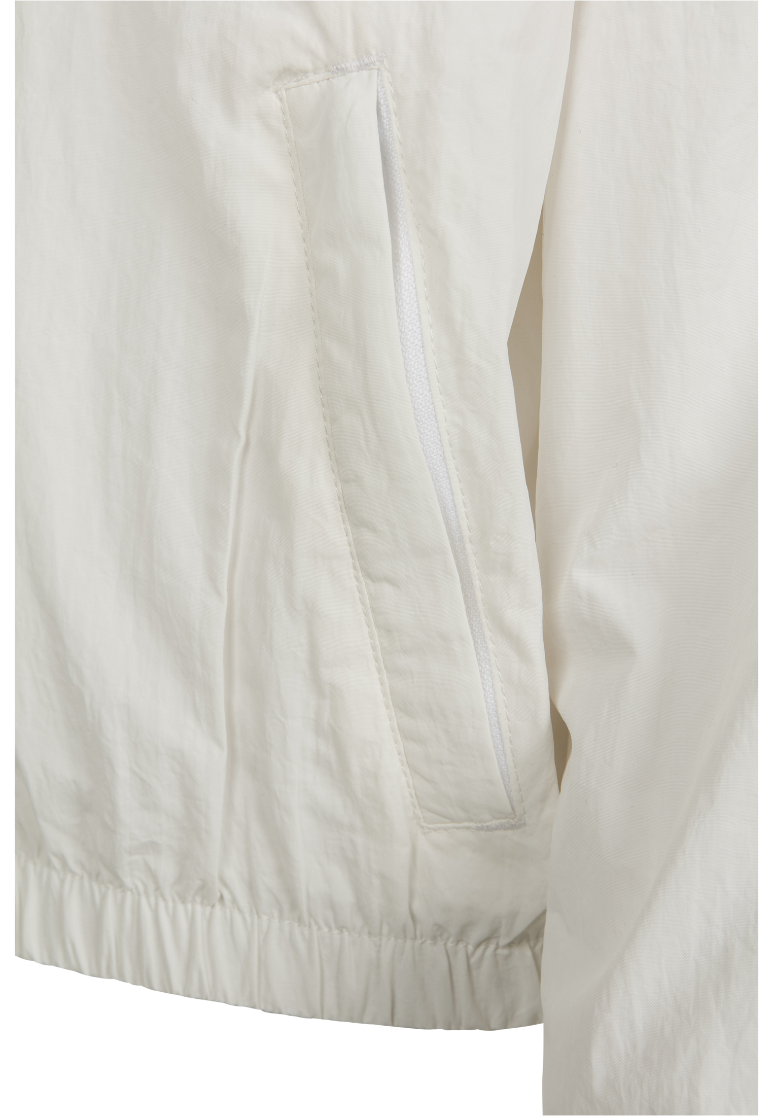 Ladies Short Striped Crinkle Track Jacket wht/blk L - variant image 15