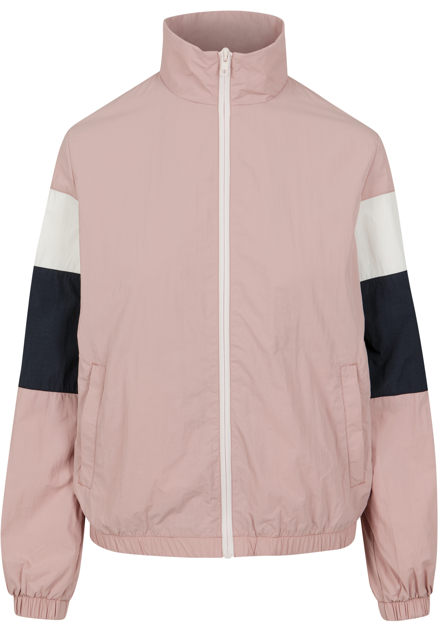Ladies 3-Tone Crinkle Track Jacket darkrose/nvy/wht 3XL - variant image 6