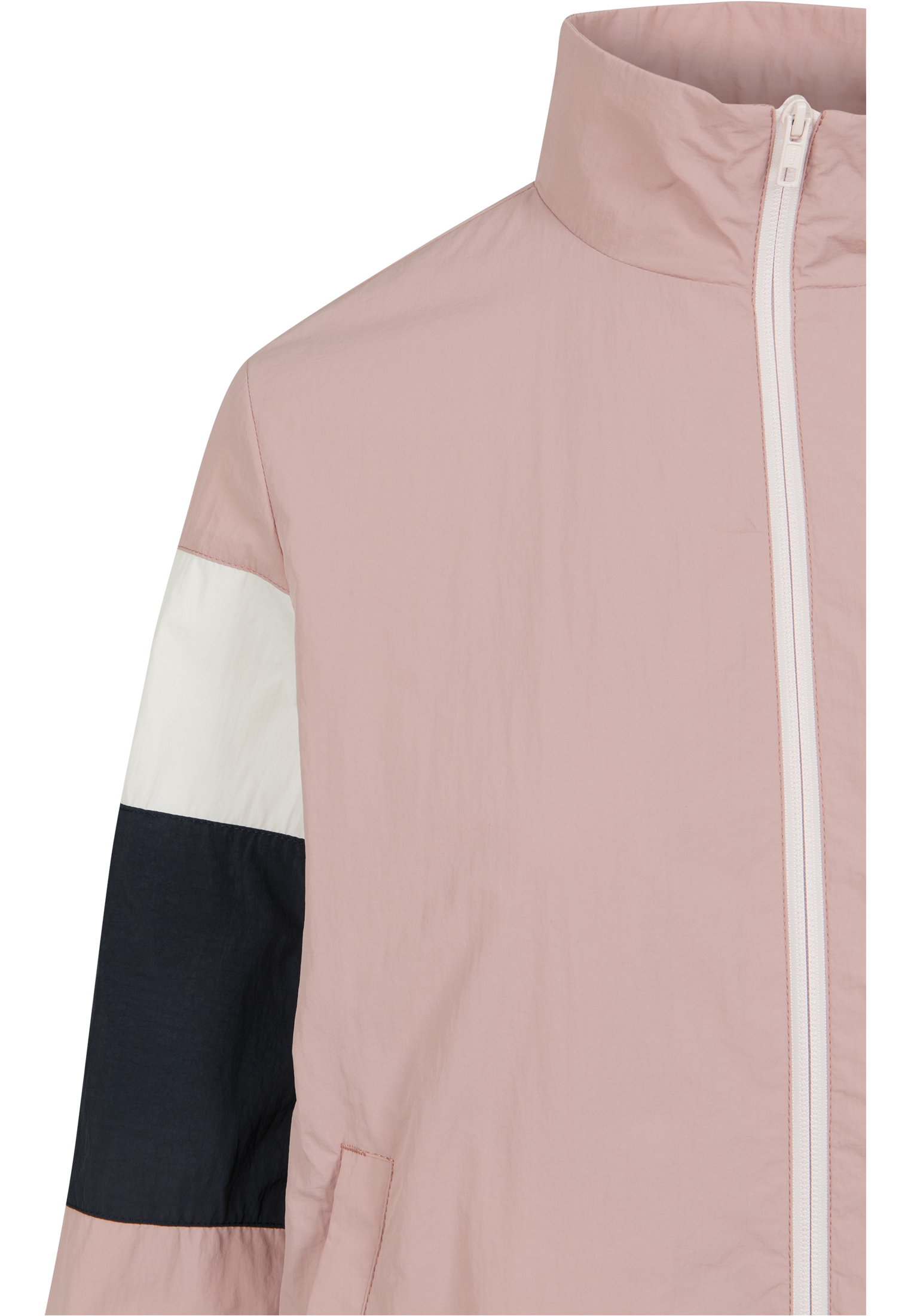 Ladies 3-Tone Crinkle Track Jacket darkrose/nvy/wht 3XL - variant image 9