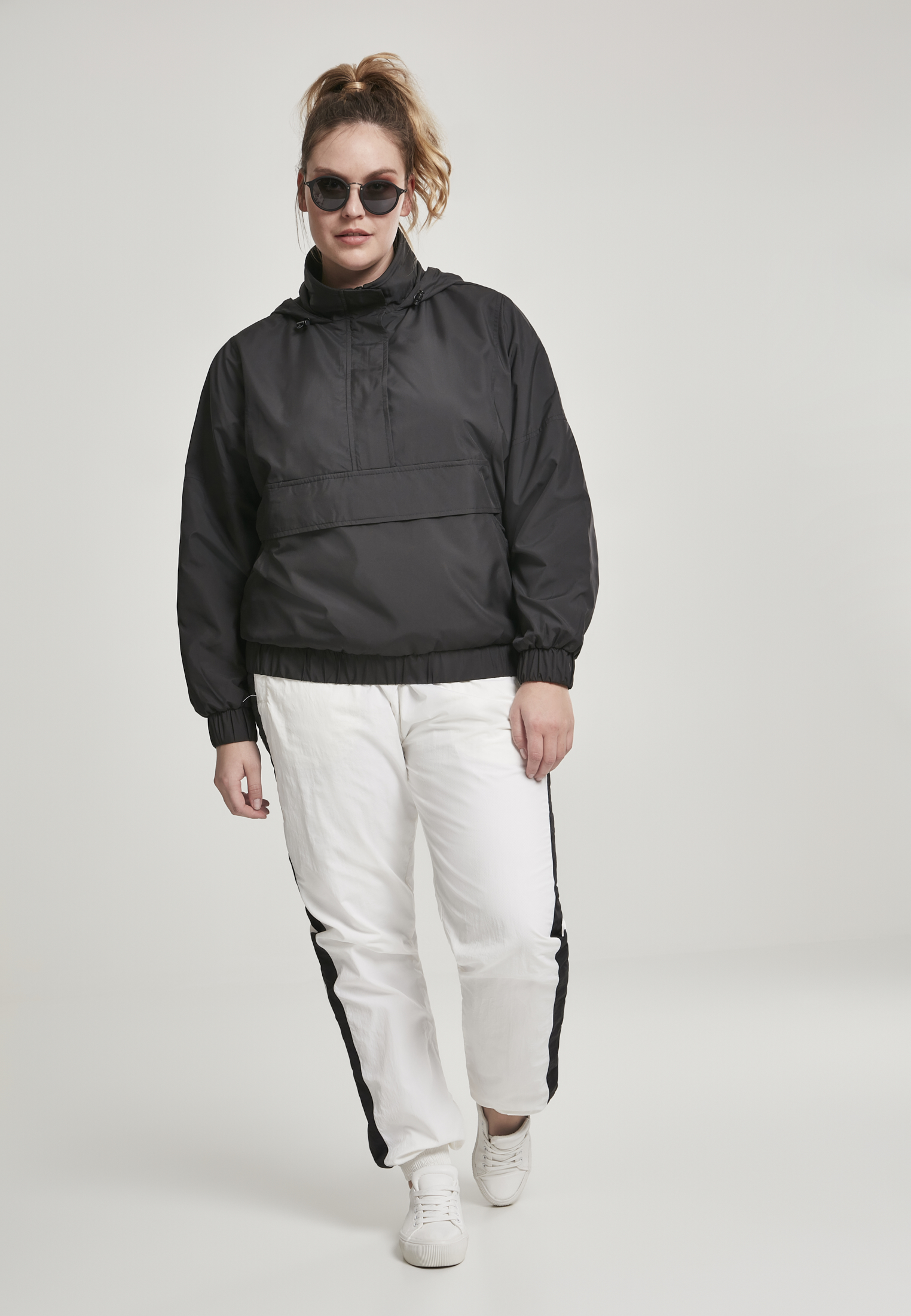 Ladies Panel Pull Over Jacket black 3XL - variant image 4