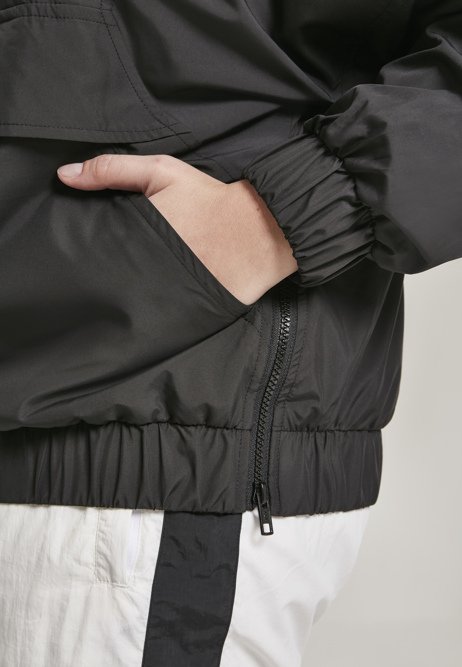 Ladies Panel Pull Over Jacket black 3XL - variant image 6