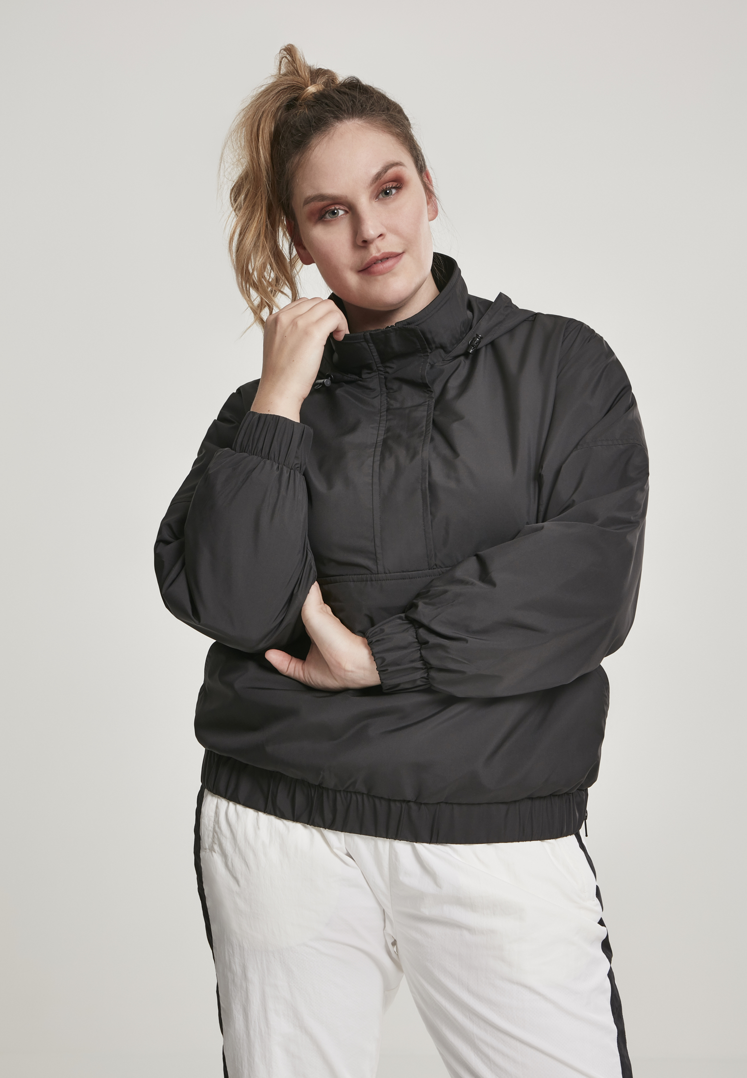 Ladies Panel Pull Over Jacket black 3XL - alternate variant 1