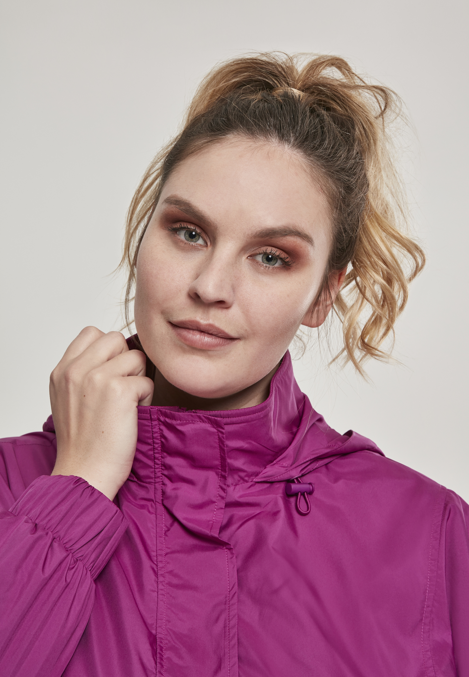 Ladies Panel Pull Over Jacket viola 3XL - variant image 6