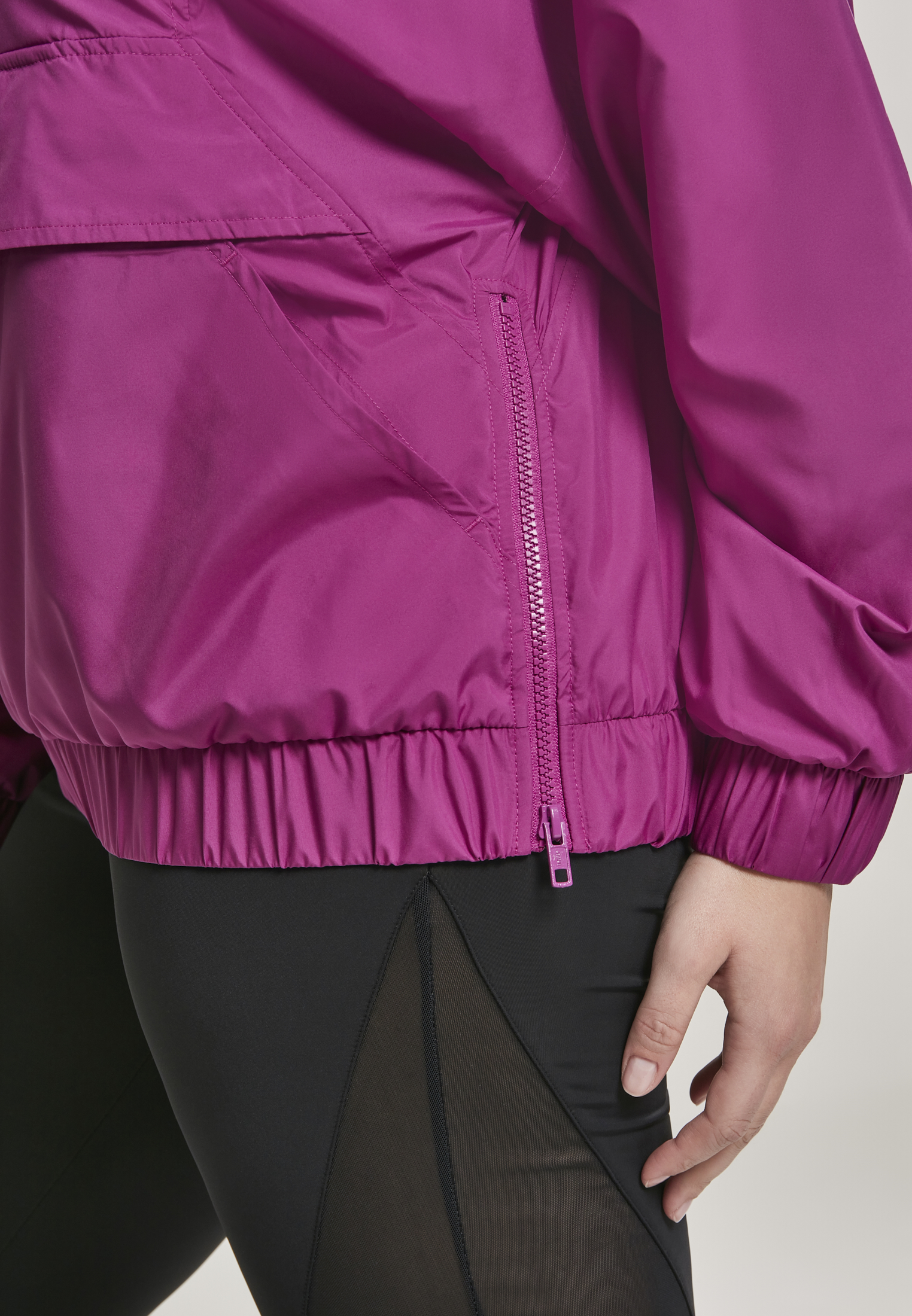 Ladies Panel Pull Over Jacket viola 3XL - variant image 8