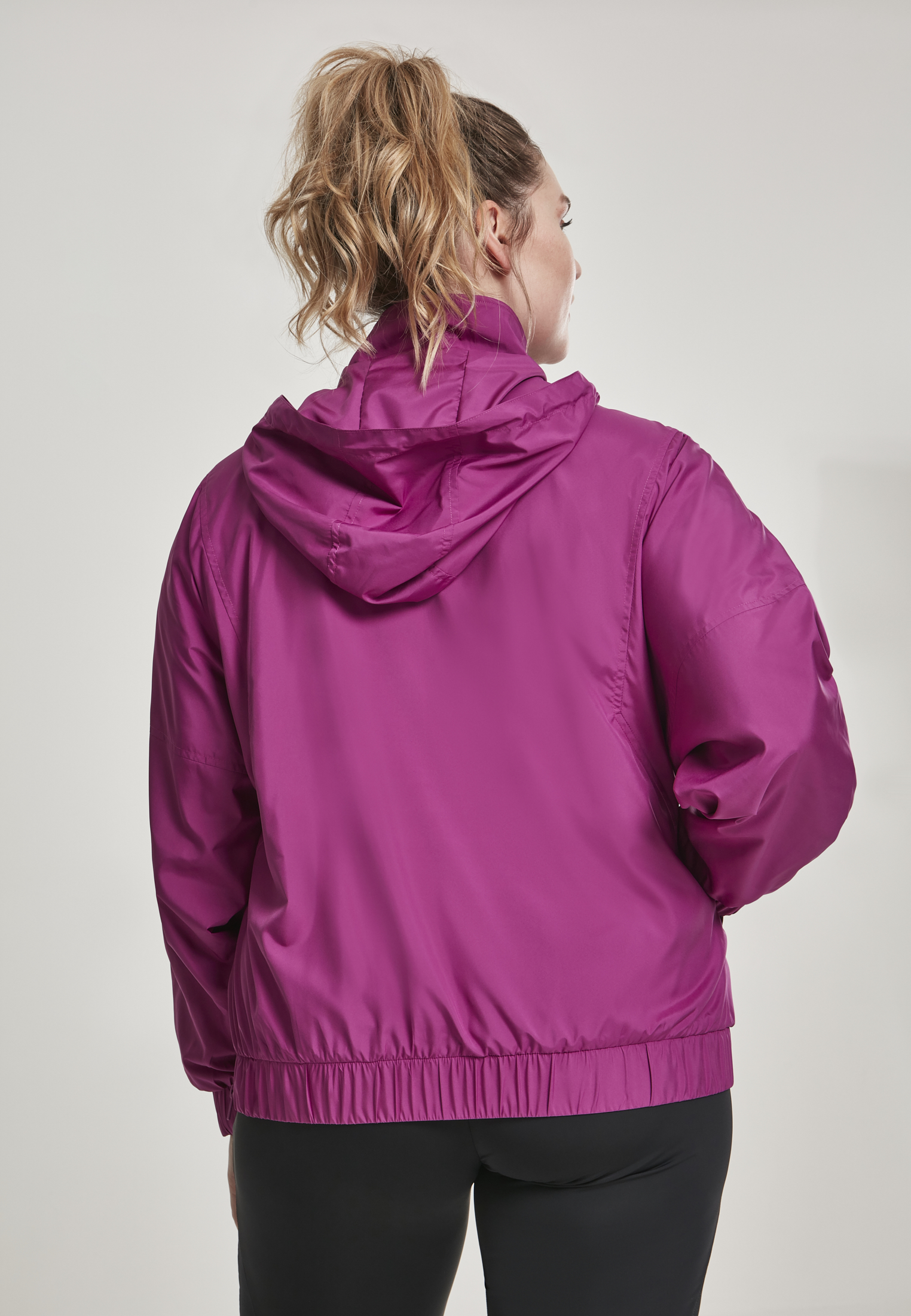 Ladies Panel Pull Over Jacket viola 3XL - variant image 3