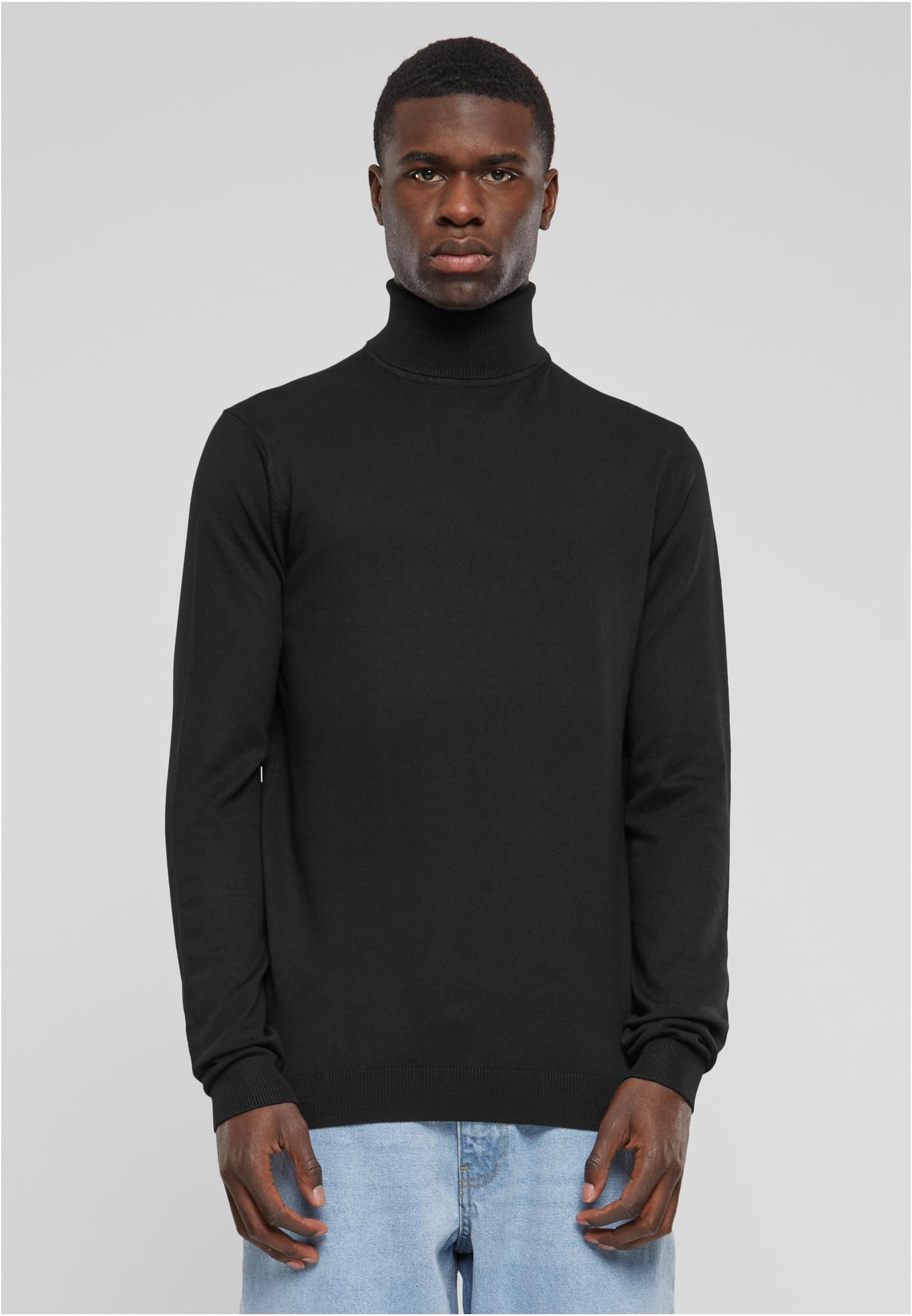 Knitted Turtleneck Sweater black 3XL - alternate variant 1