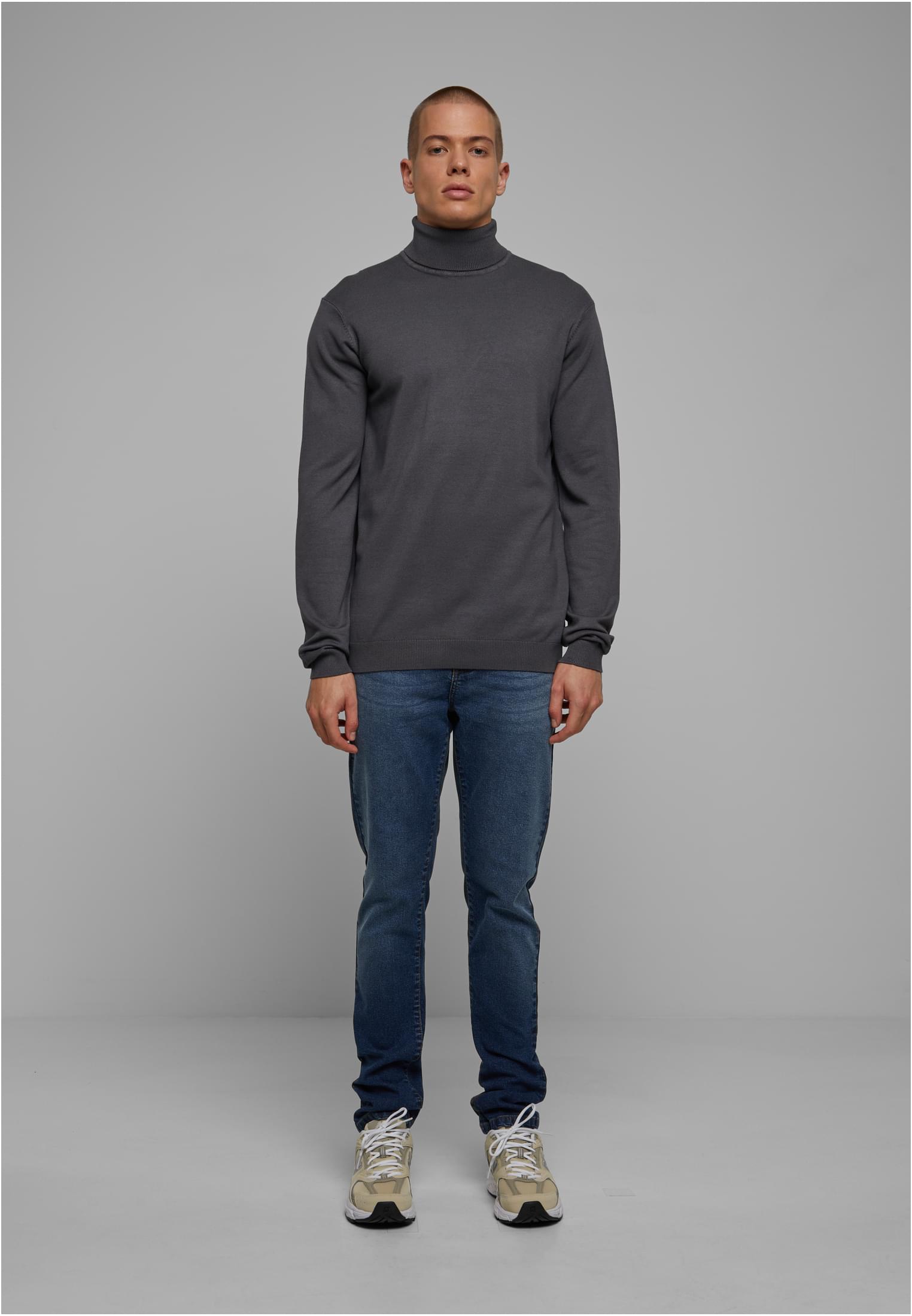 Knitted Turtleneck Sweater darkgrey 3XL - variant image 4