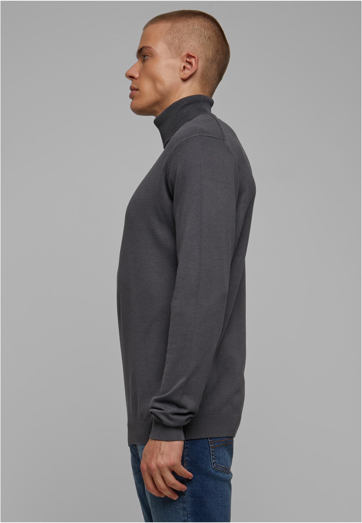 Knitted Turtleneck Sweater darkgrey 3XL - variant image 1