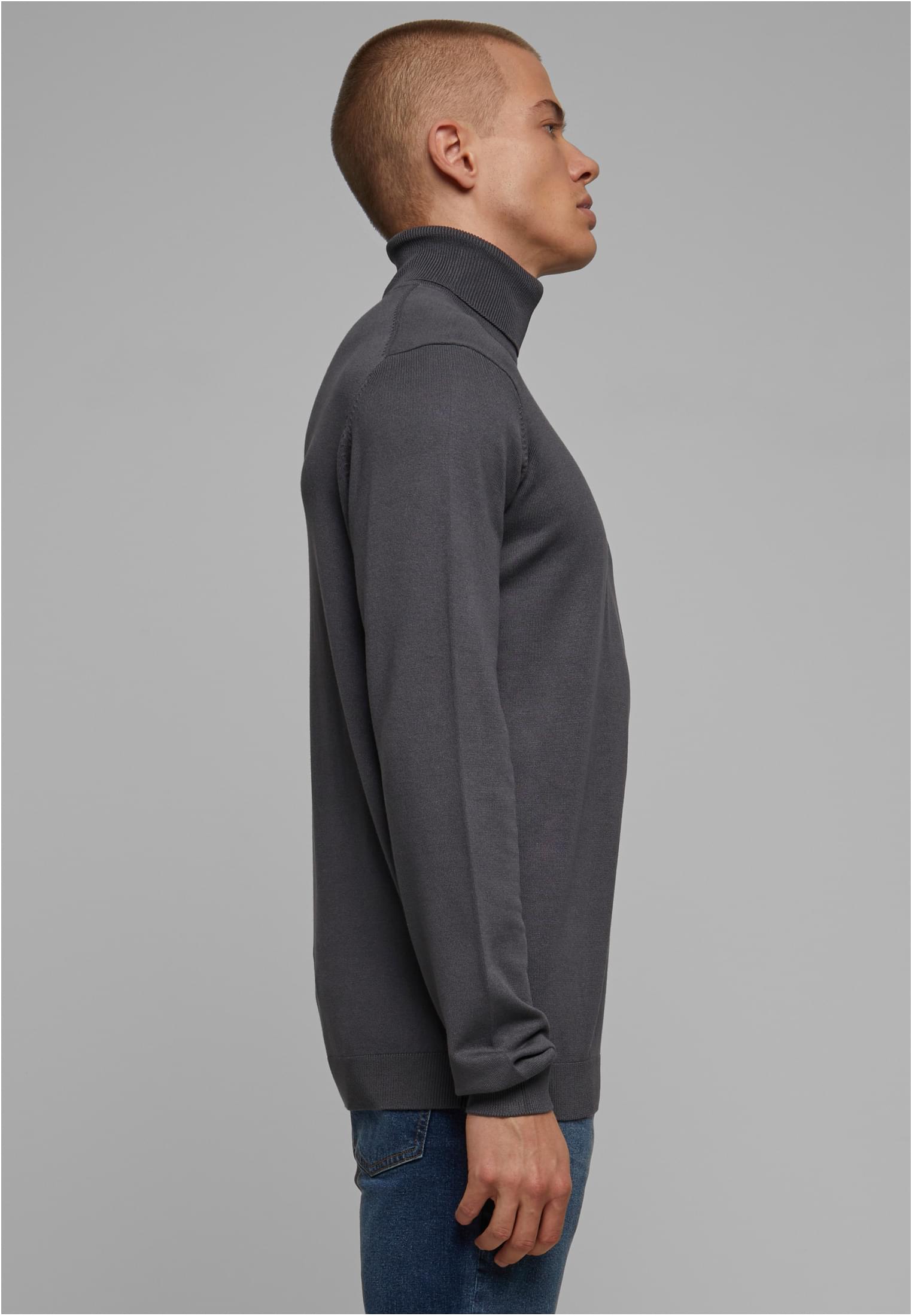 Knitted Turtleneck Sweater darkgrey 3XL - variant image 3
