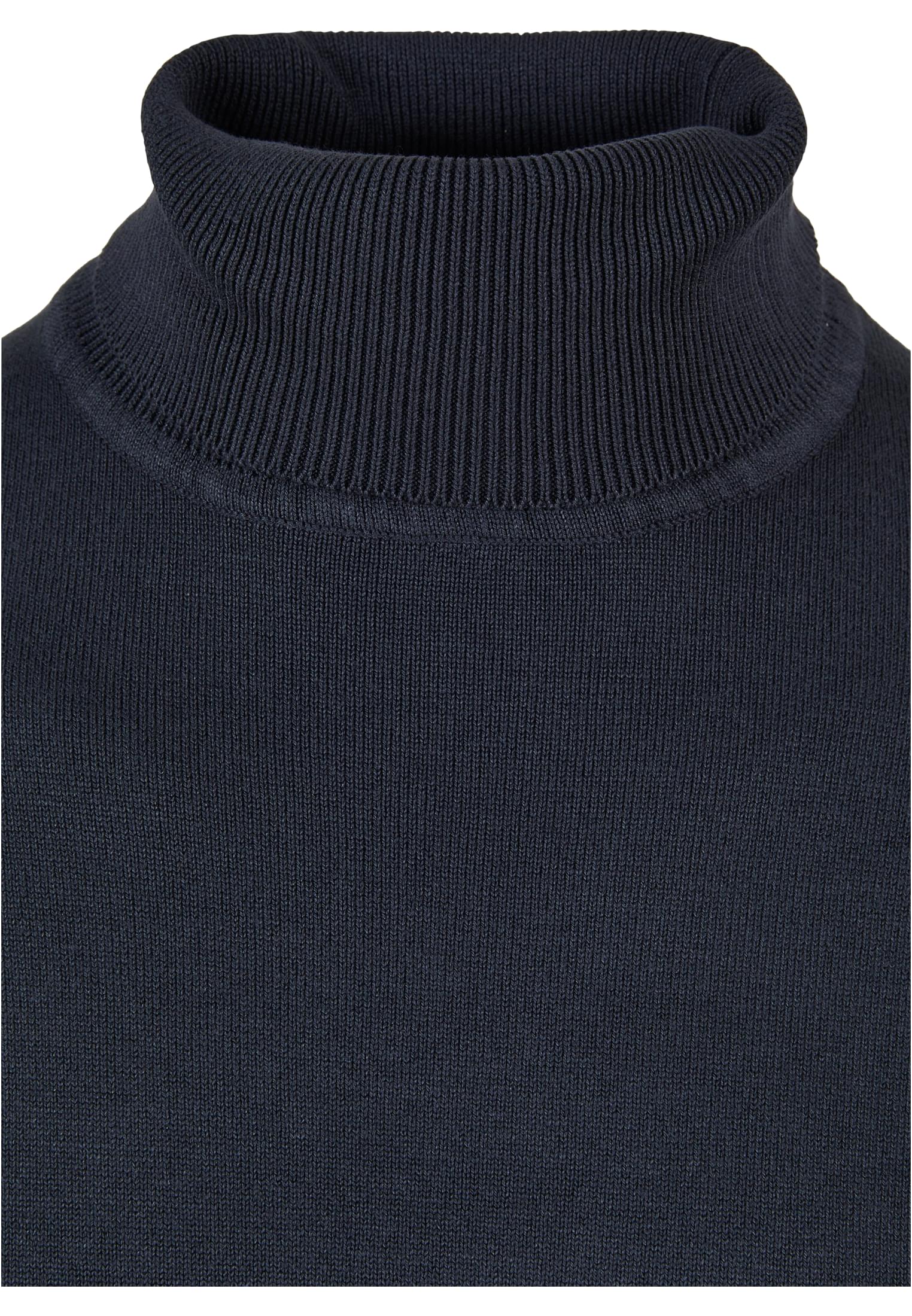 Suéter de cuello alto de punto azul marino 3XL
 - variant image 7