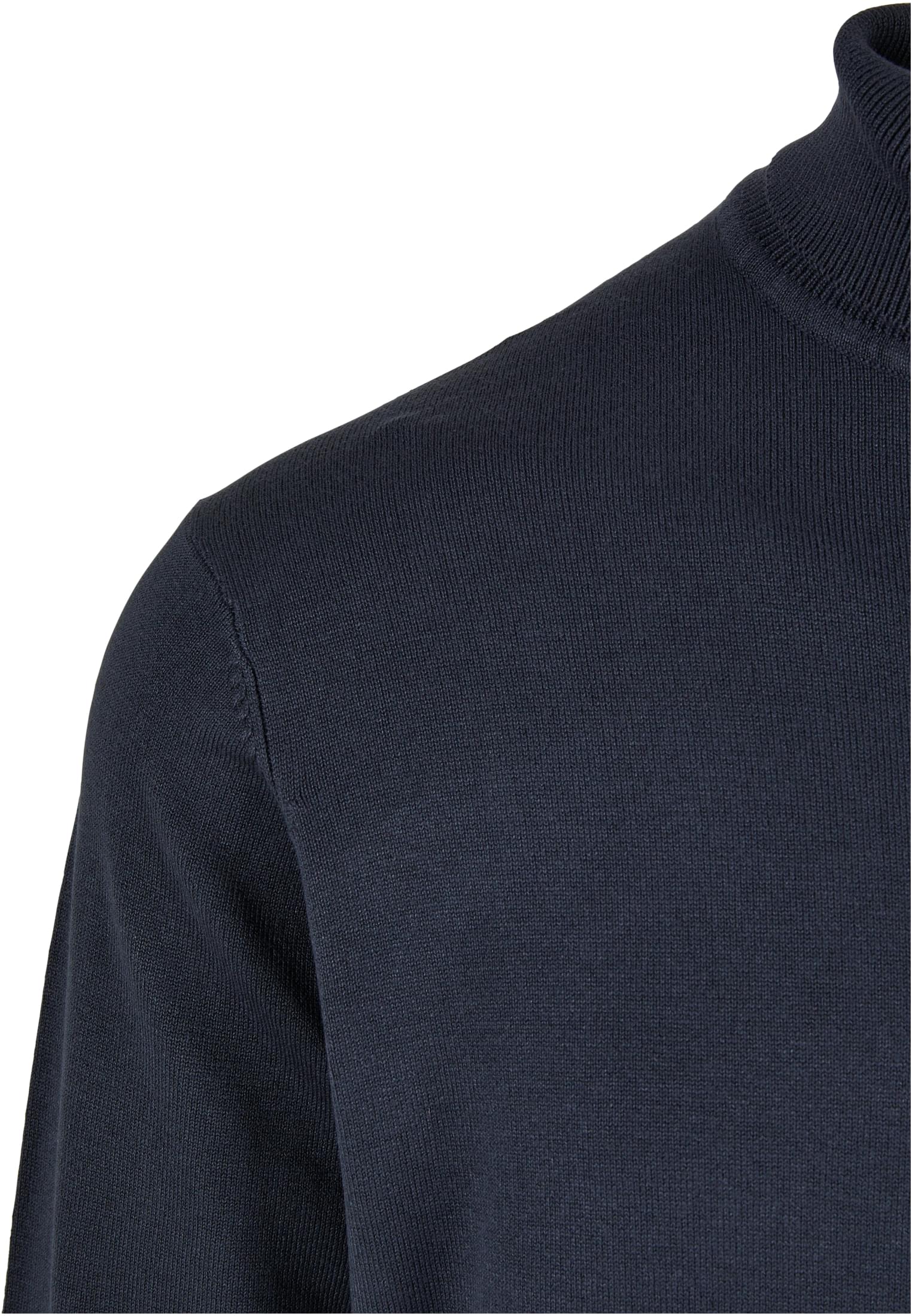 Suéter de cuello alto de punto azul marino 3XL
 - variant image 8