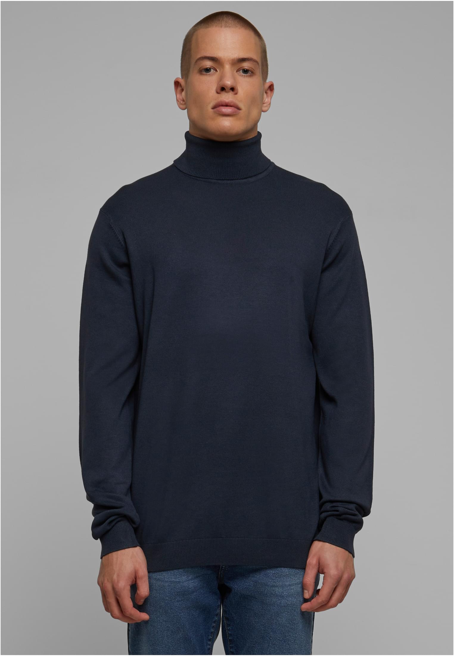 Knitted Turtleneck Sweater navy 3XL - alternate variant 3