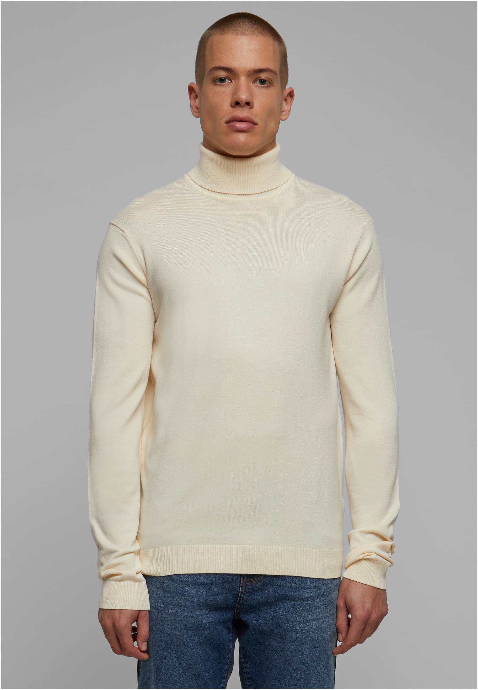 Knitted Turtleneck Sweater whitesand 3XL - alternate variant 4