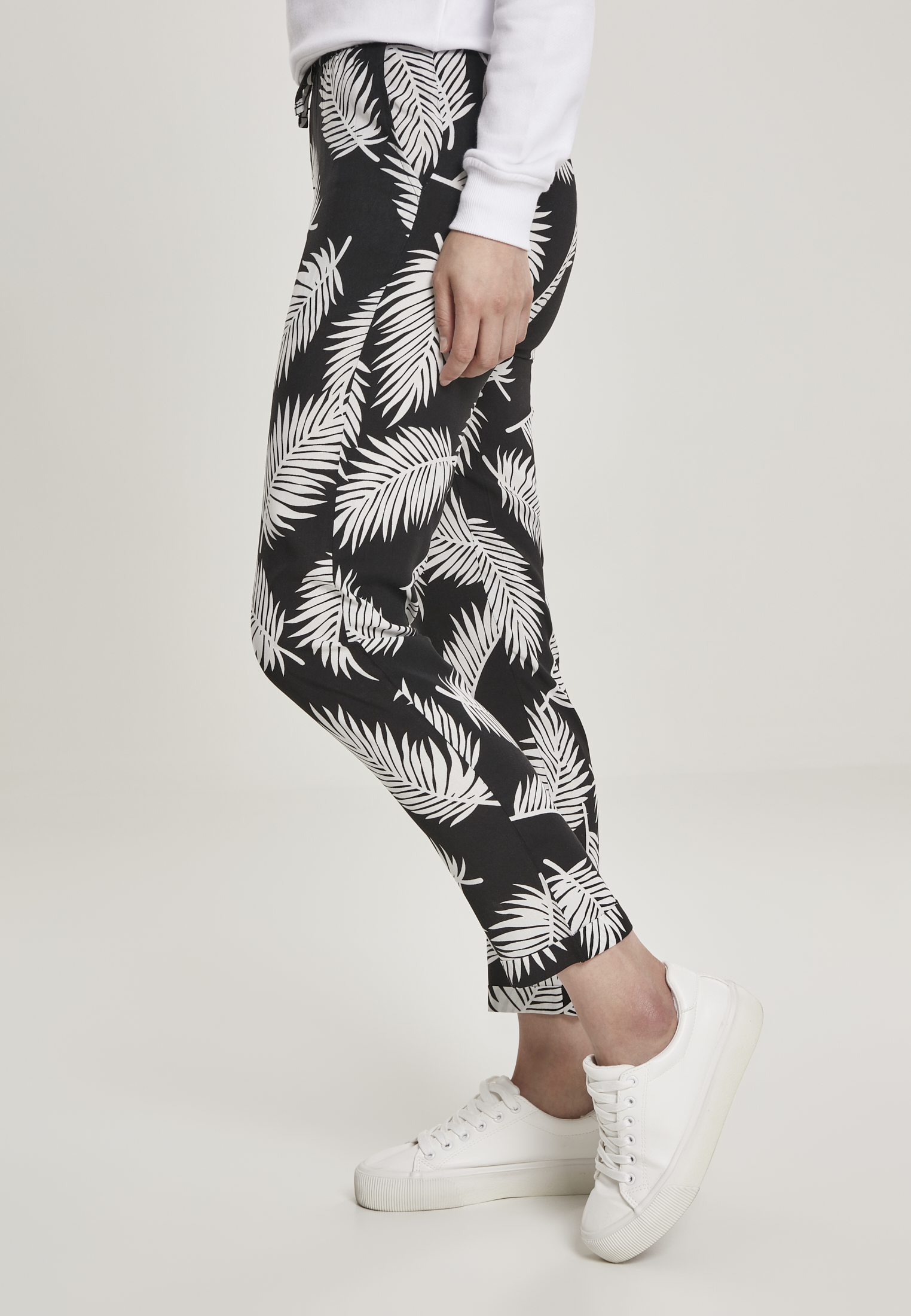Ladies Elastic Waist AOP Pants frond 3XL - variant image 1