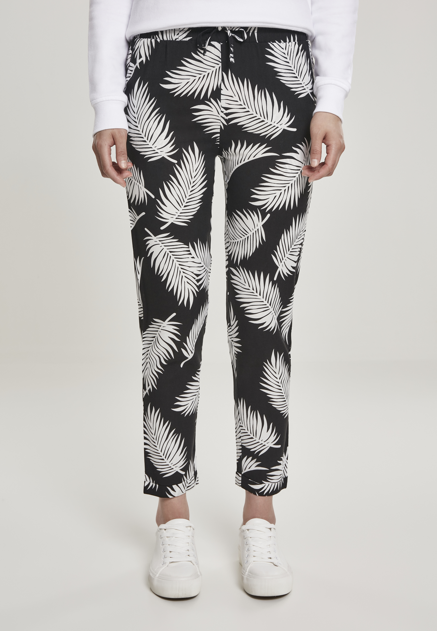 Ladies Elastic Waist AOP Pants frond 3XL - alternate variant 1