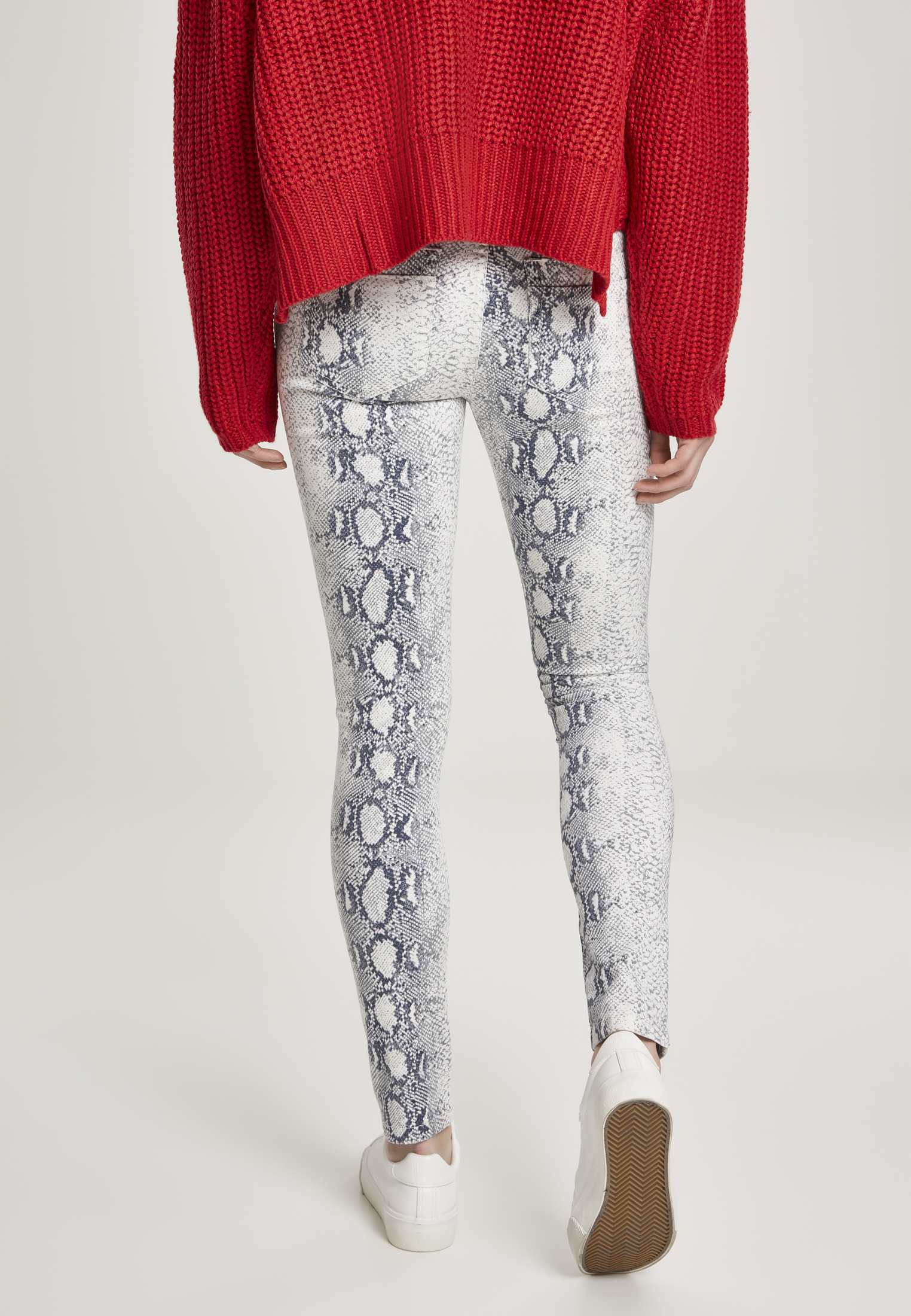 Ladies Animal Stretch Twill Skinny Pants offwhite snake 26 - variant image 2