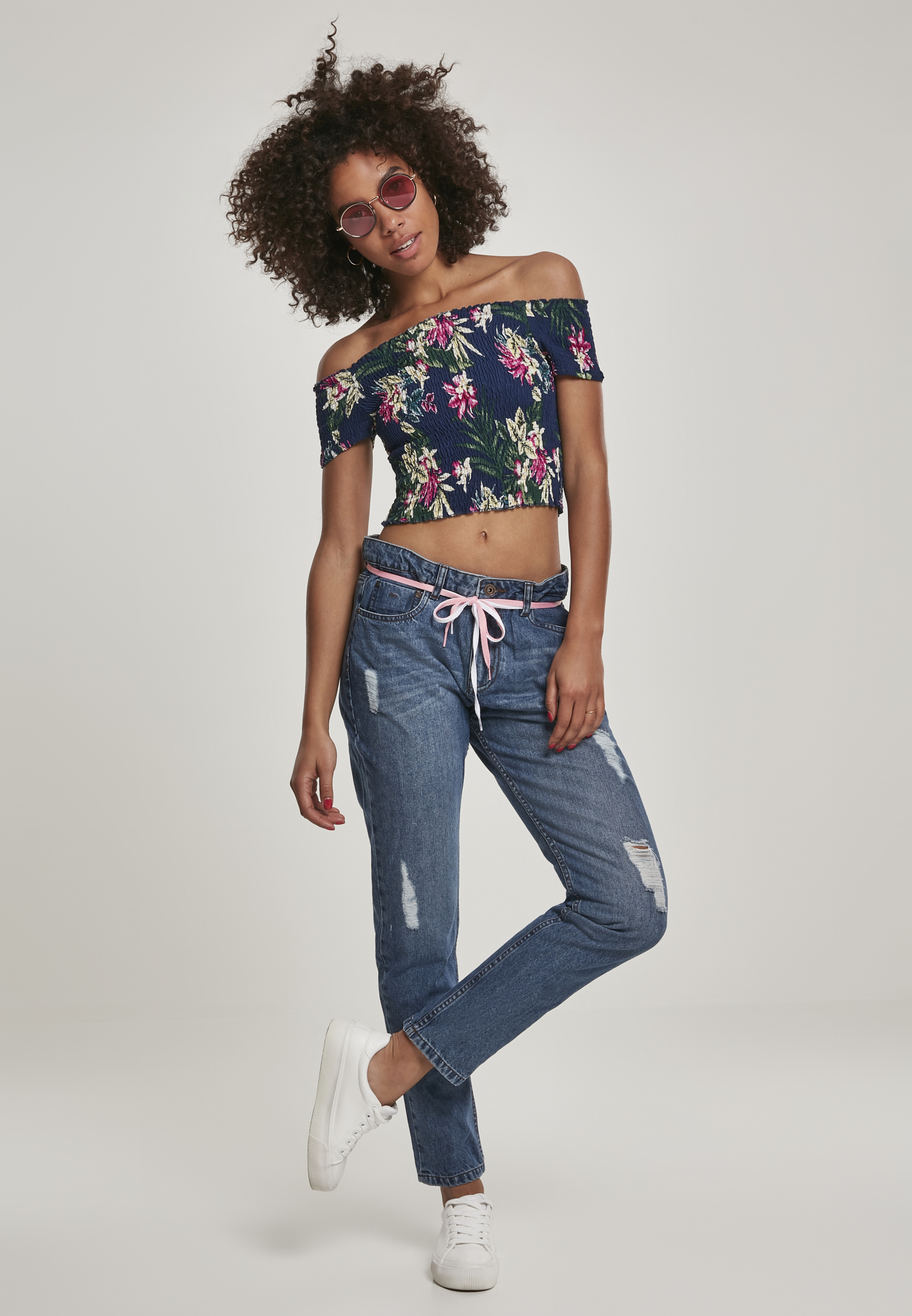 Femmes AOP Tee Smoke fleur L
 - variant image 5