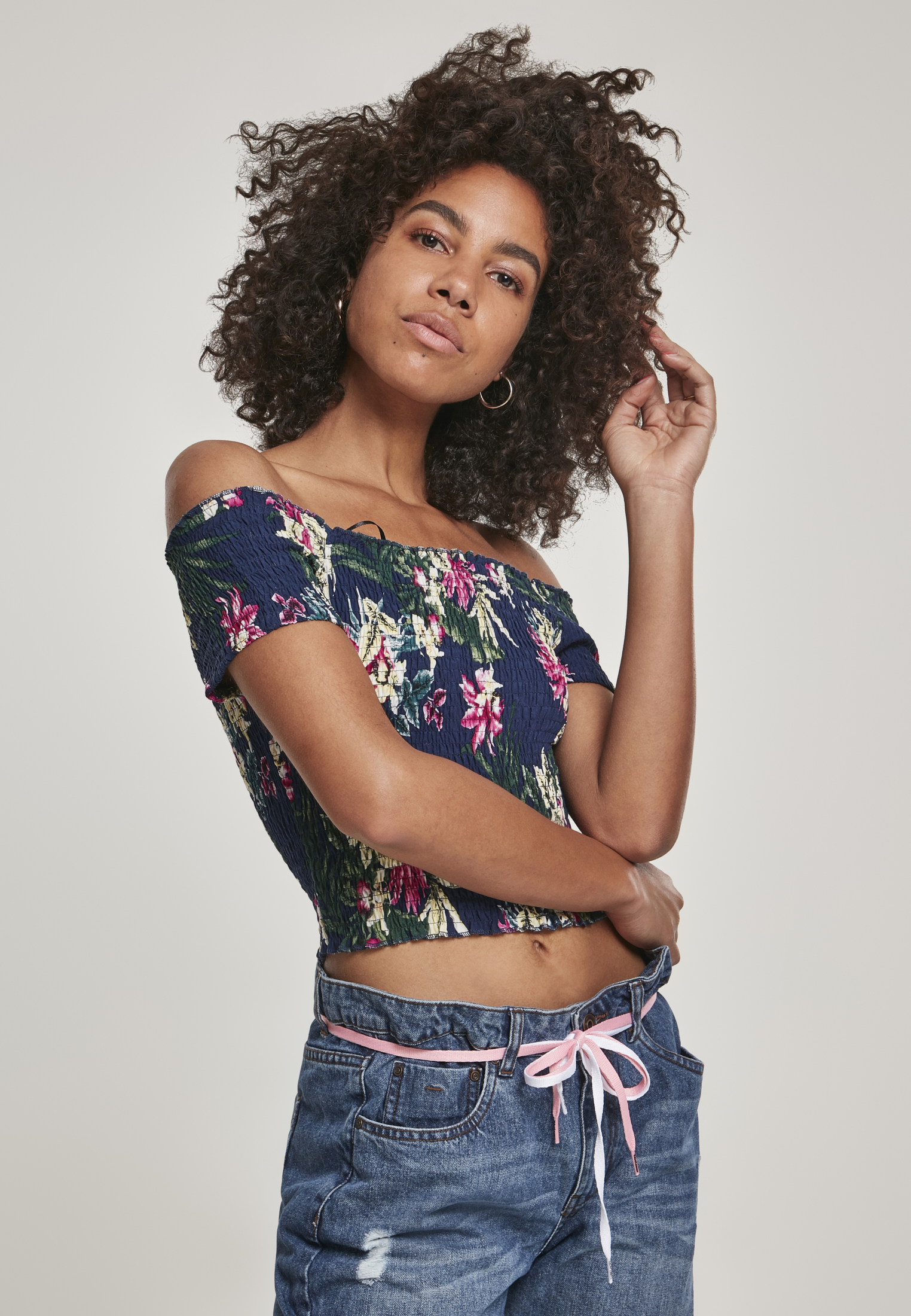 Femmes AOP Tee Smoke fleur L
 - alternate variant 1