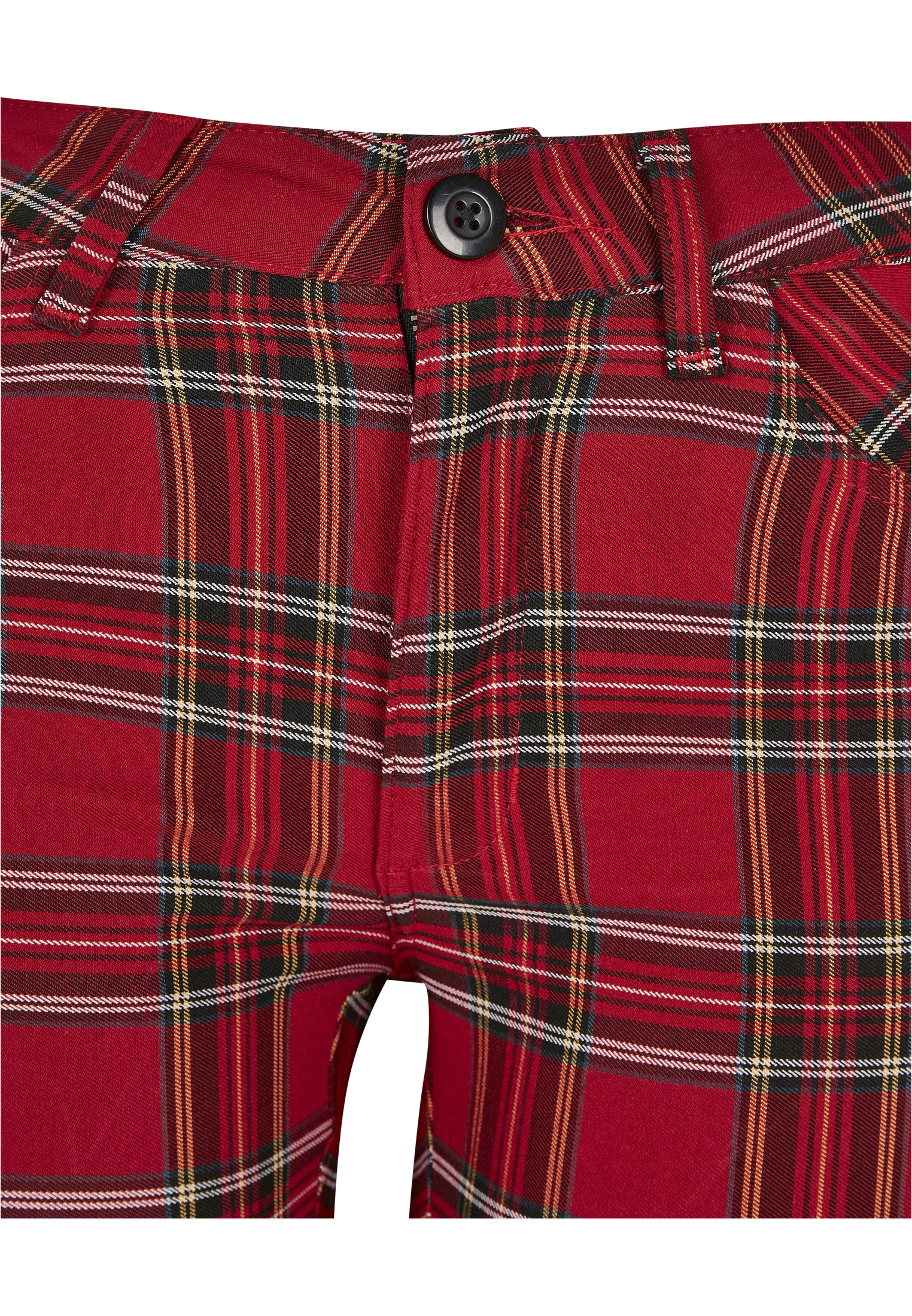 Ladies Skinny Tartan Pants red/blk 26 - variant image 9