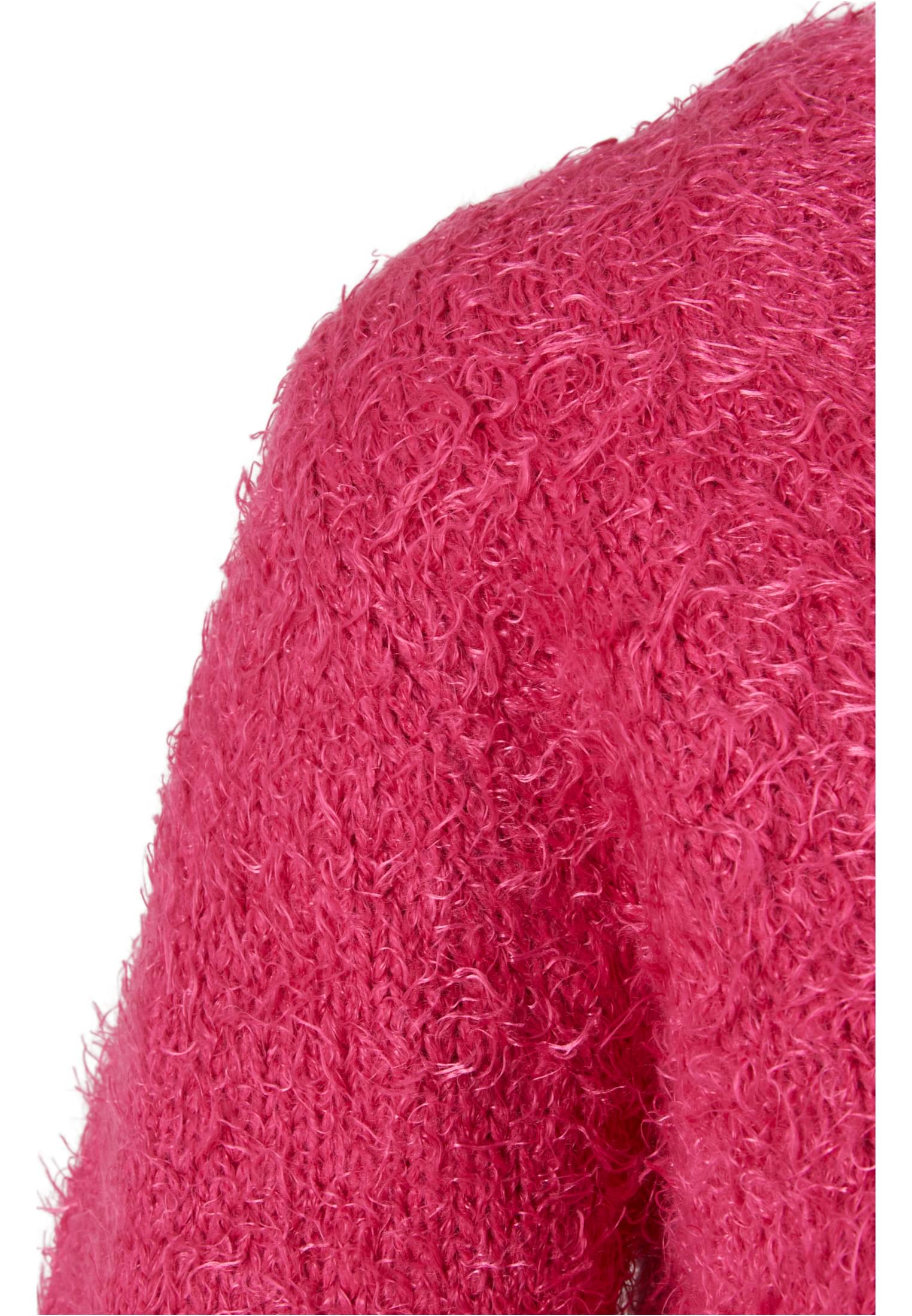 Ladies Tied Cropped Feather Cardigan hibiskuspink 3XL - variant image 8