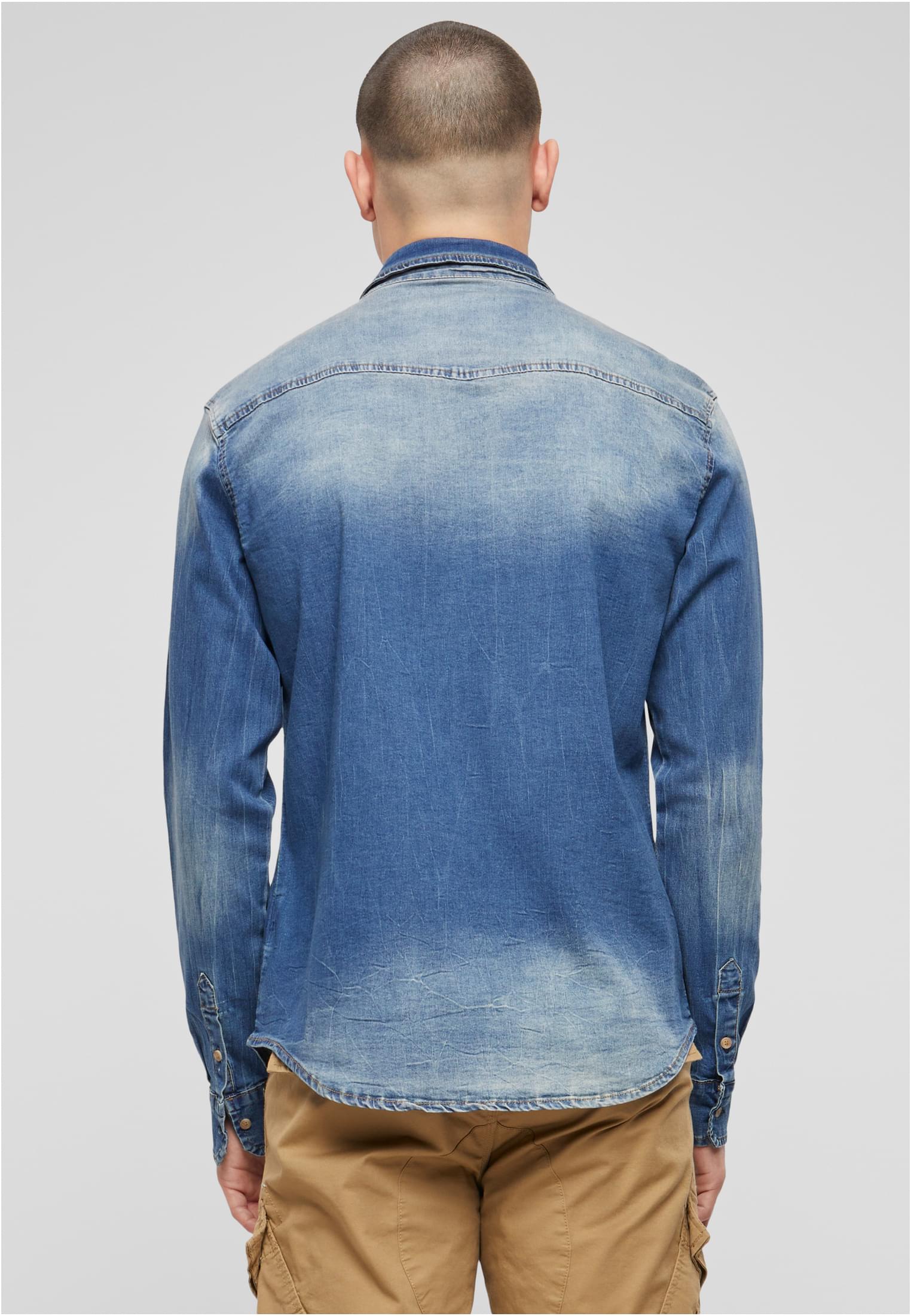 Riley Camisa de mezclilla azul lavado 3XL
 - variant image 2