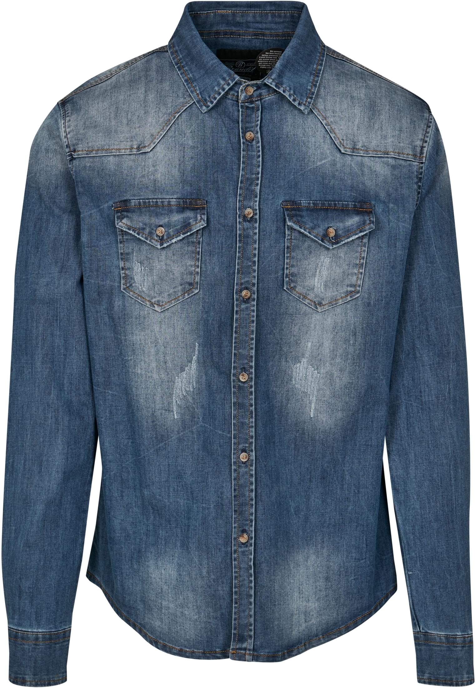 Riley Camisa de mezclilla azul lavado 3XL
 - variant image 5