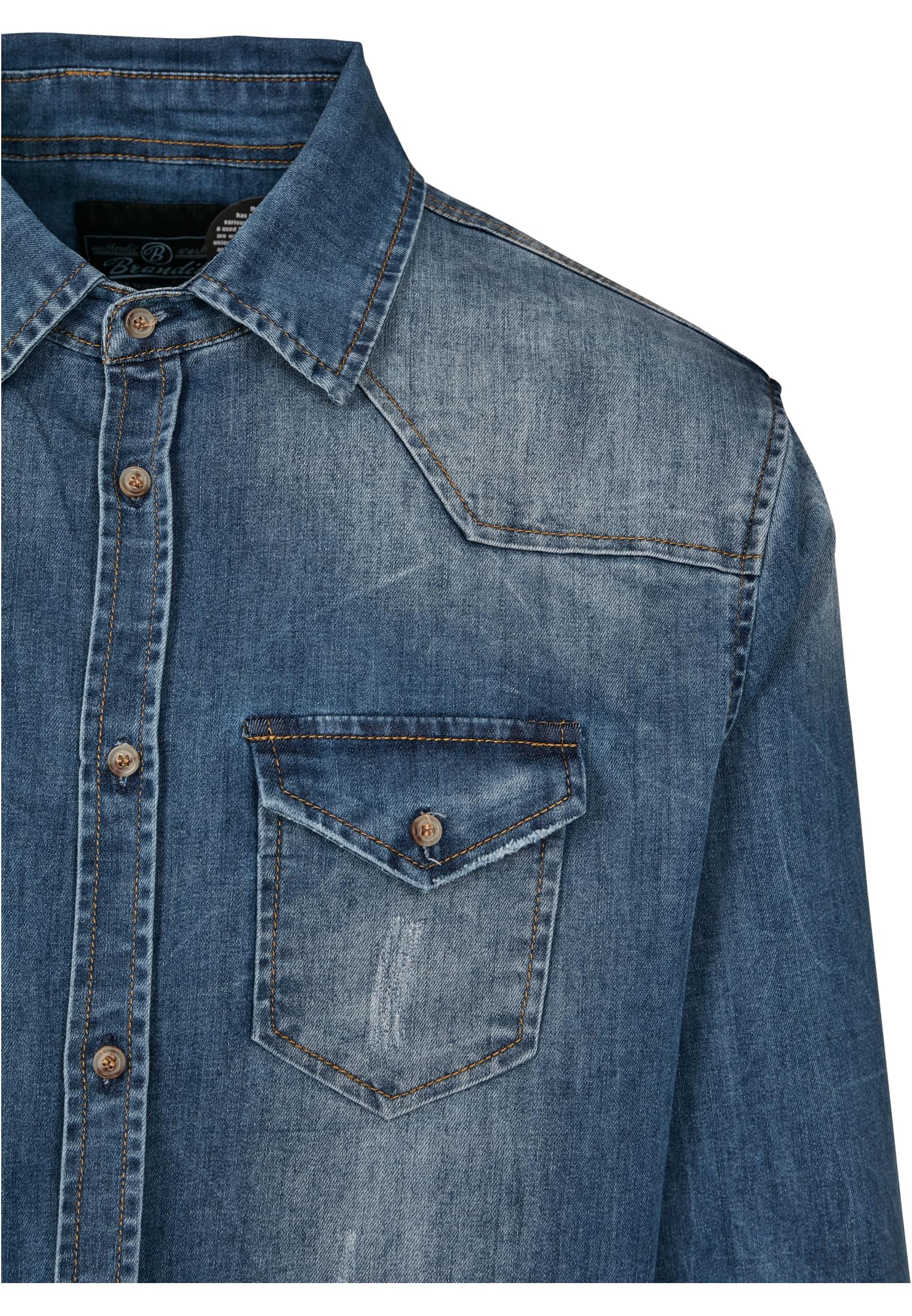 Riley Camisa de mezclilla azul lavado 3XL
 - variant image 8