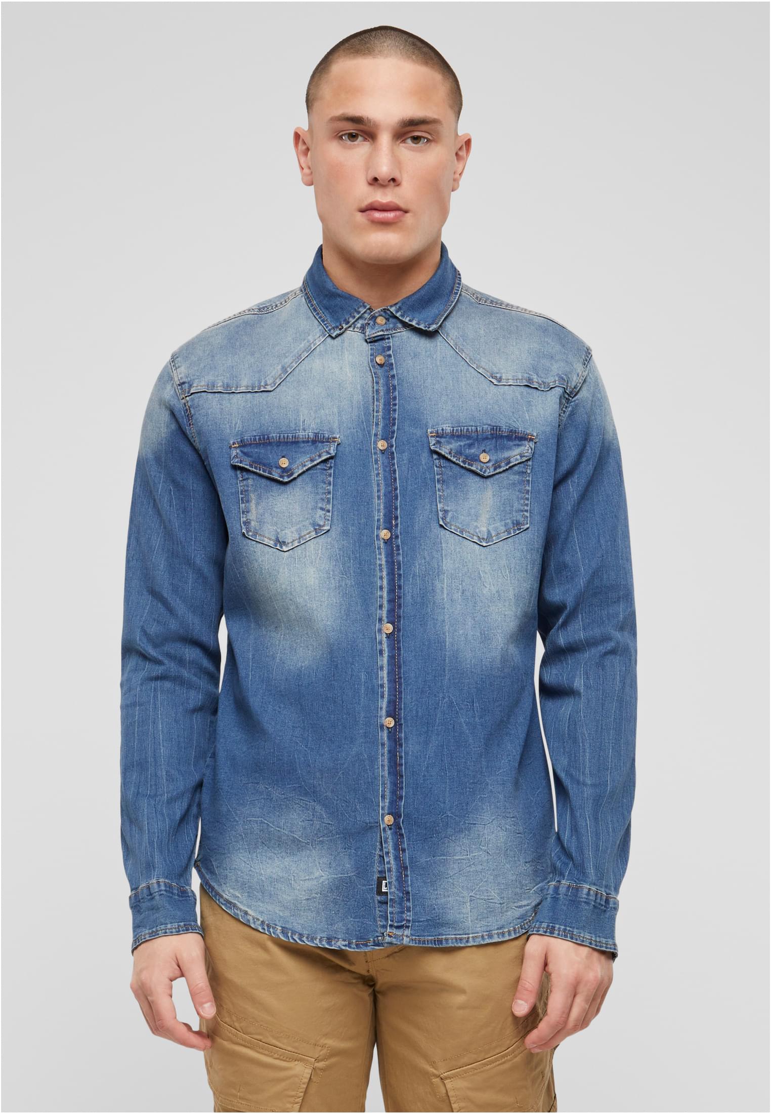 Riley Camisa de mezclilla azul lavado 3XL
 - alternate variant 3