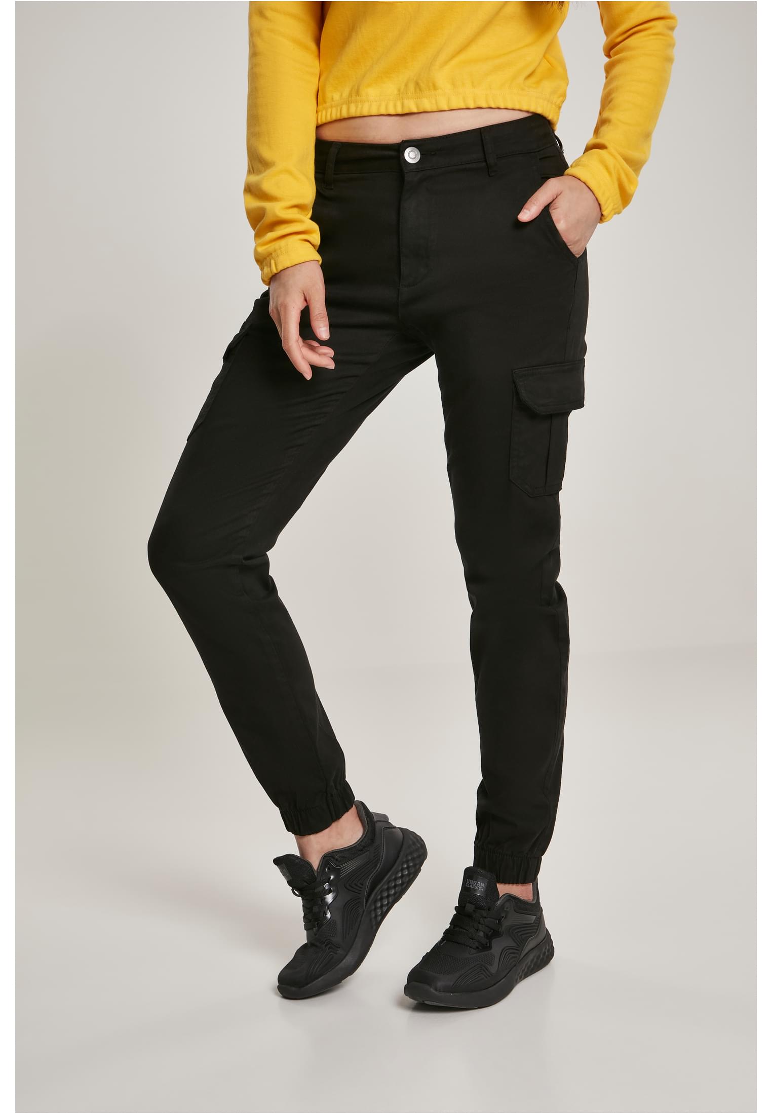 Ladies High Waist Cargo Pants black 26 - alternate variant 1