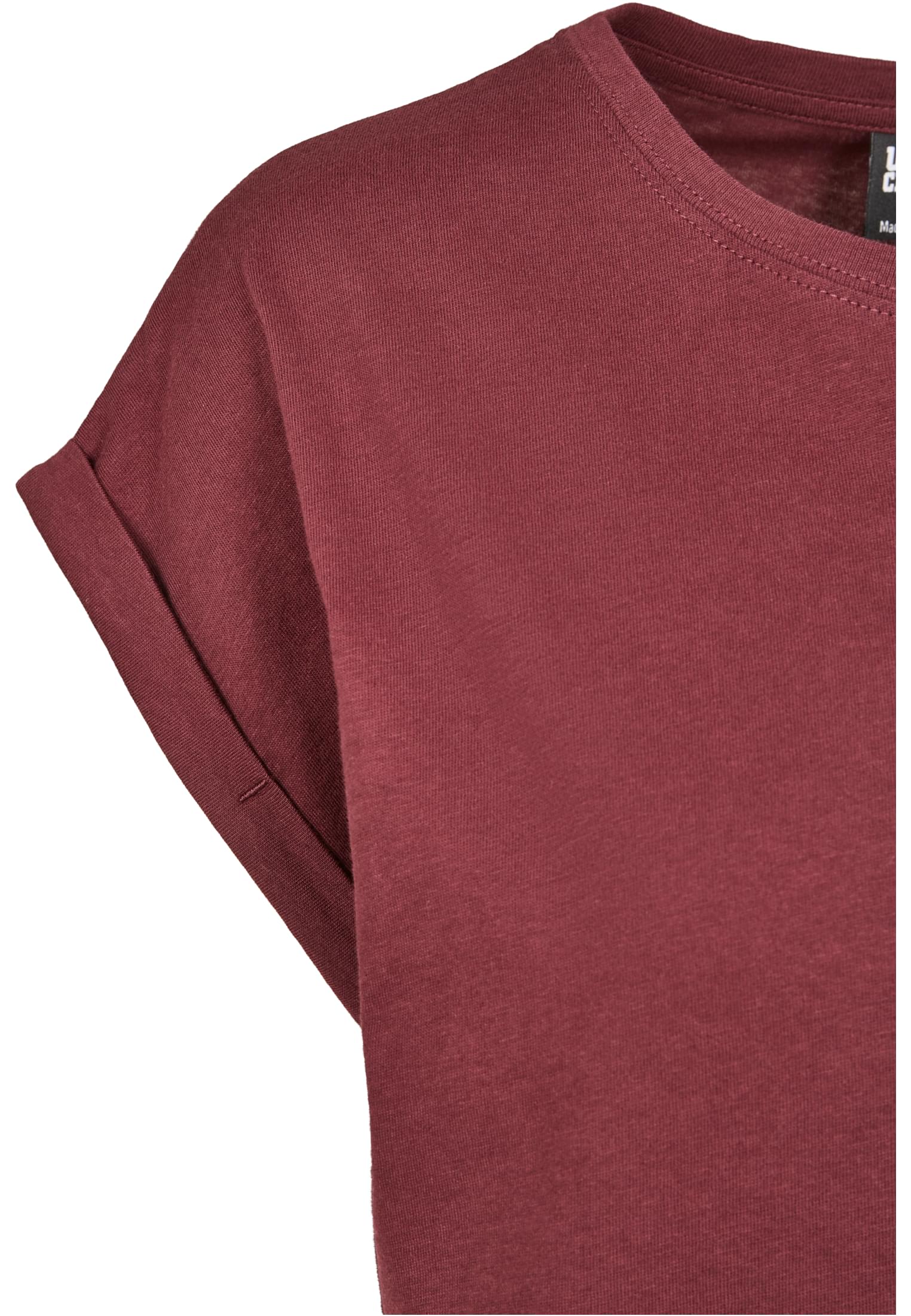 レディース エクステンデッドショルダーTシャツ 赤ワイン 3XL
 - variant image 8