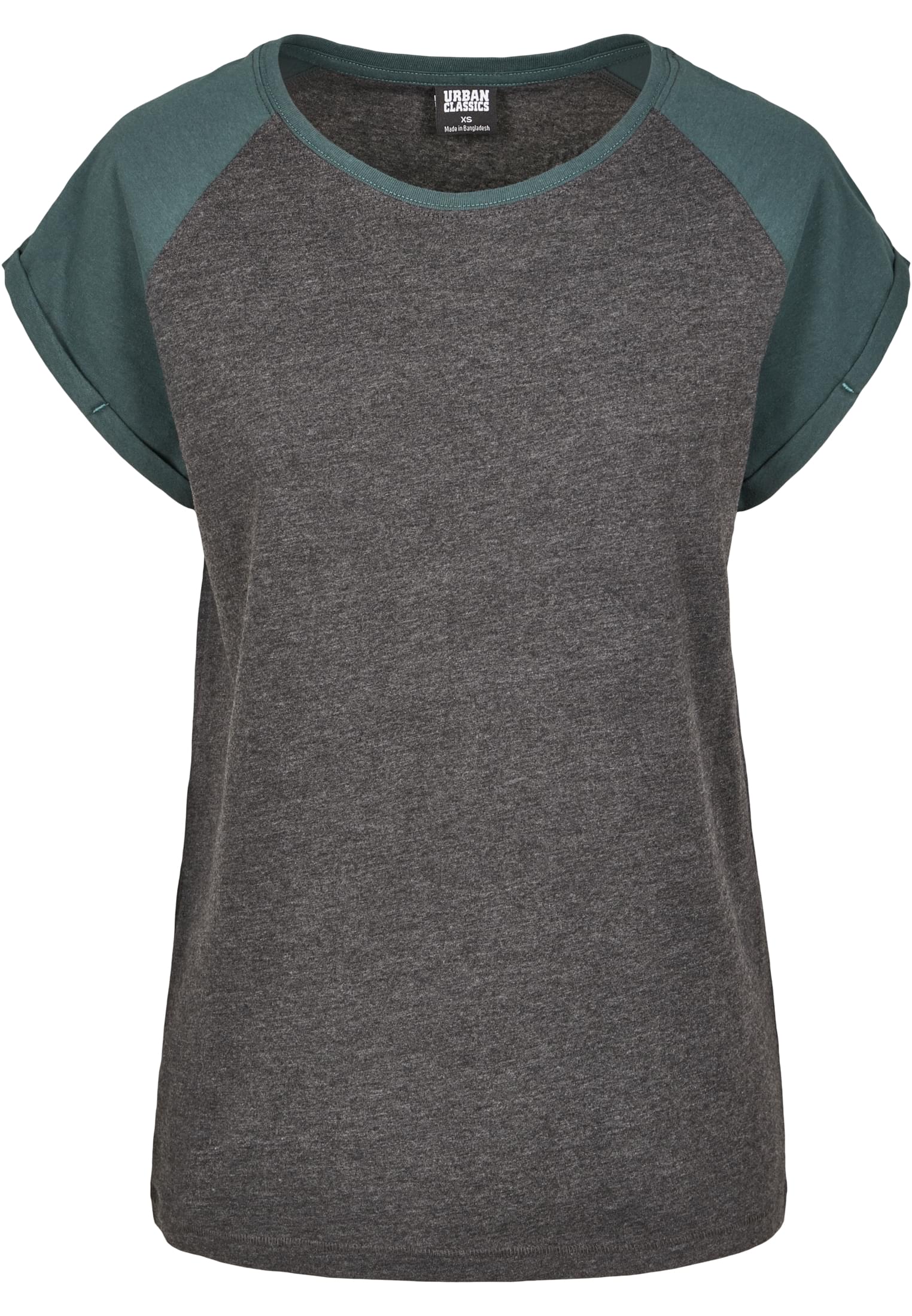 T-shirt contrastées femme Raglan 3XL charbon/bouteille verte
 - variant image 5