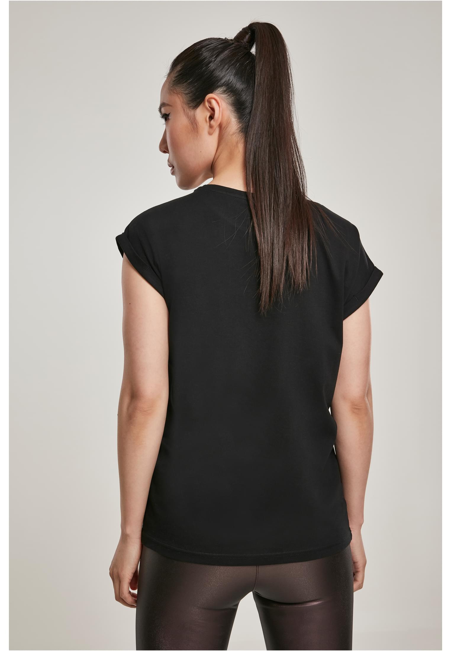 Femmes T-shirt Longue Épaules Organique Étendu Noir 3XL
 - variant image 2