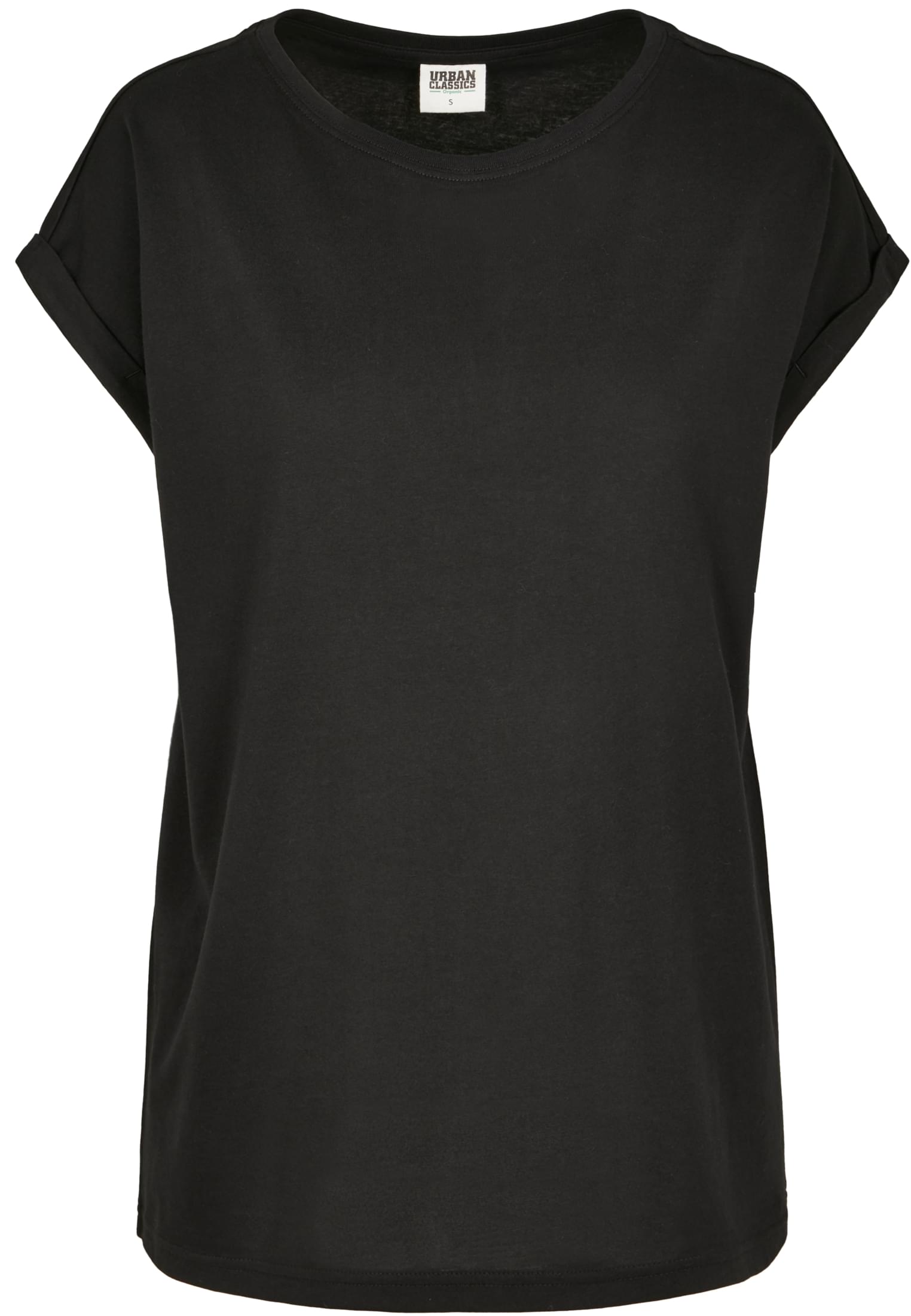 Femmes T-shirt Longue Épaules Organique Étendu Noir 3XL
 - variant image 5