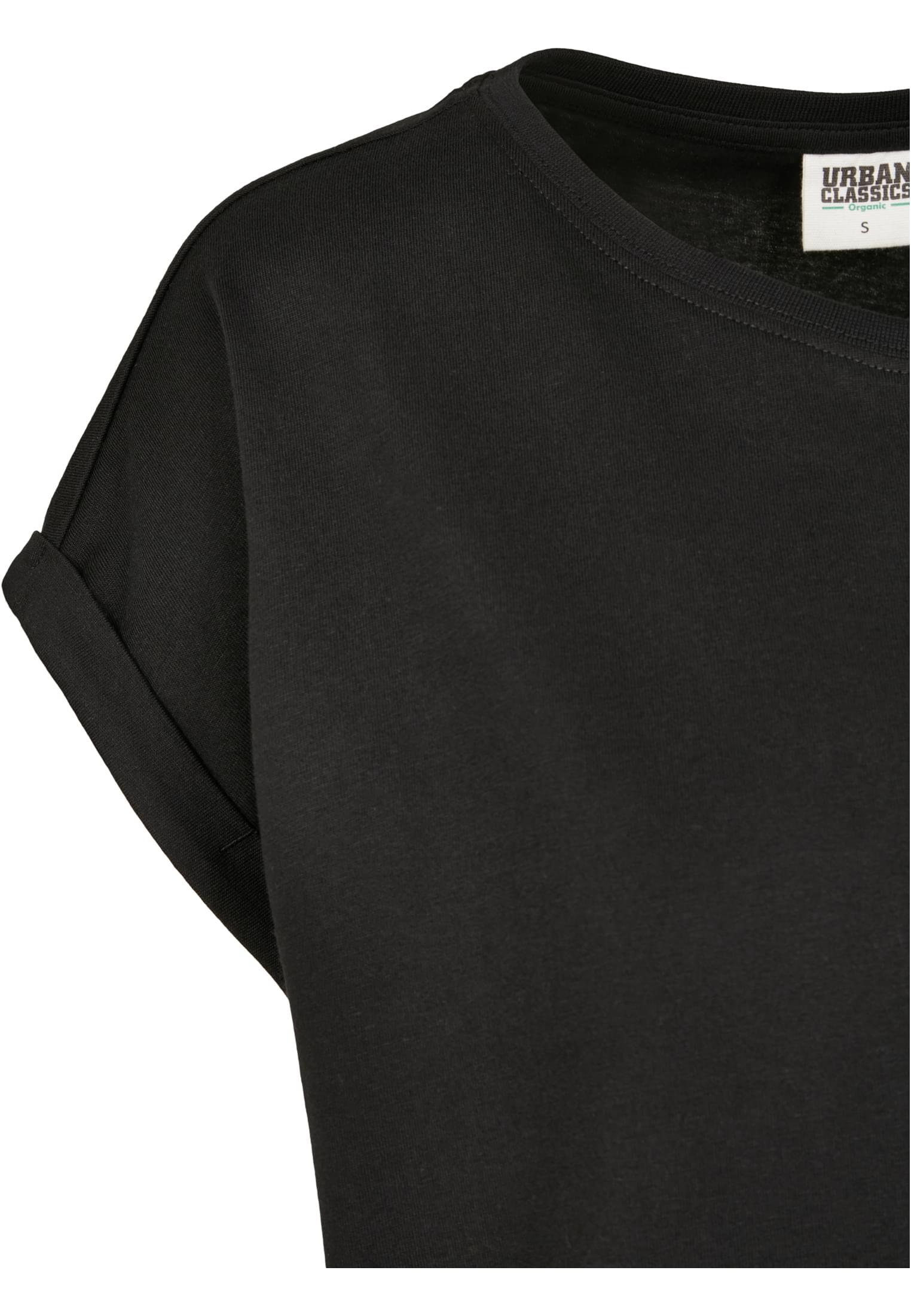 Femmes T-shirt Longue Épaules Organique Étendu Noir 3XL
 - variant image 8