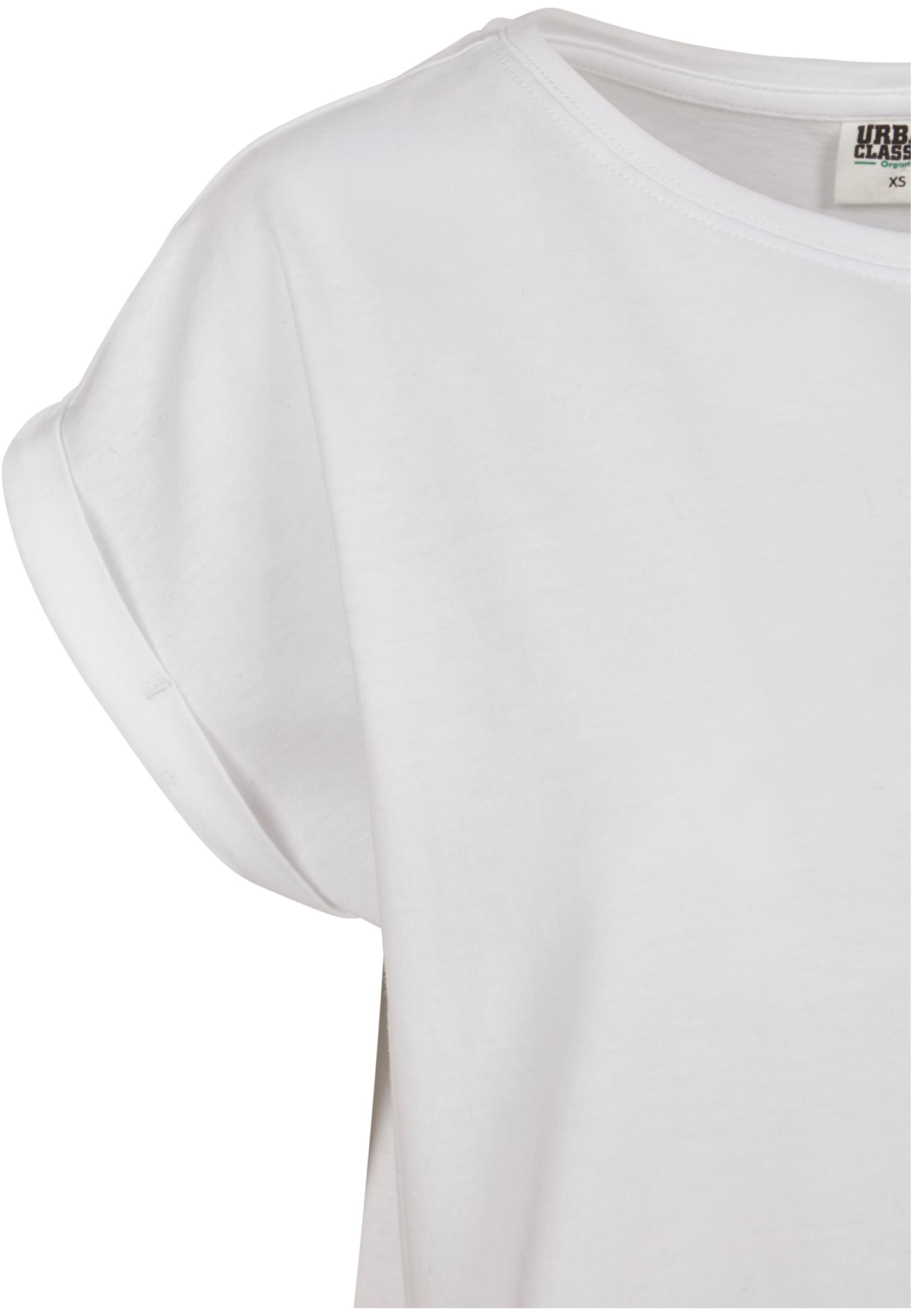 Mujeres Camiseta Amplia Hombro Orgánica Blanca 3XL
 - variant image 9