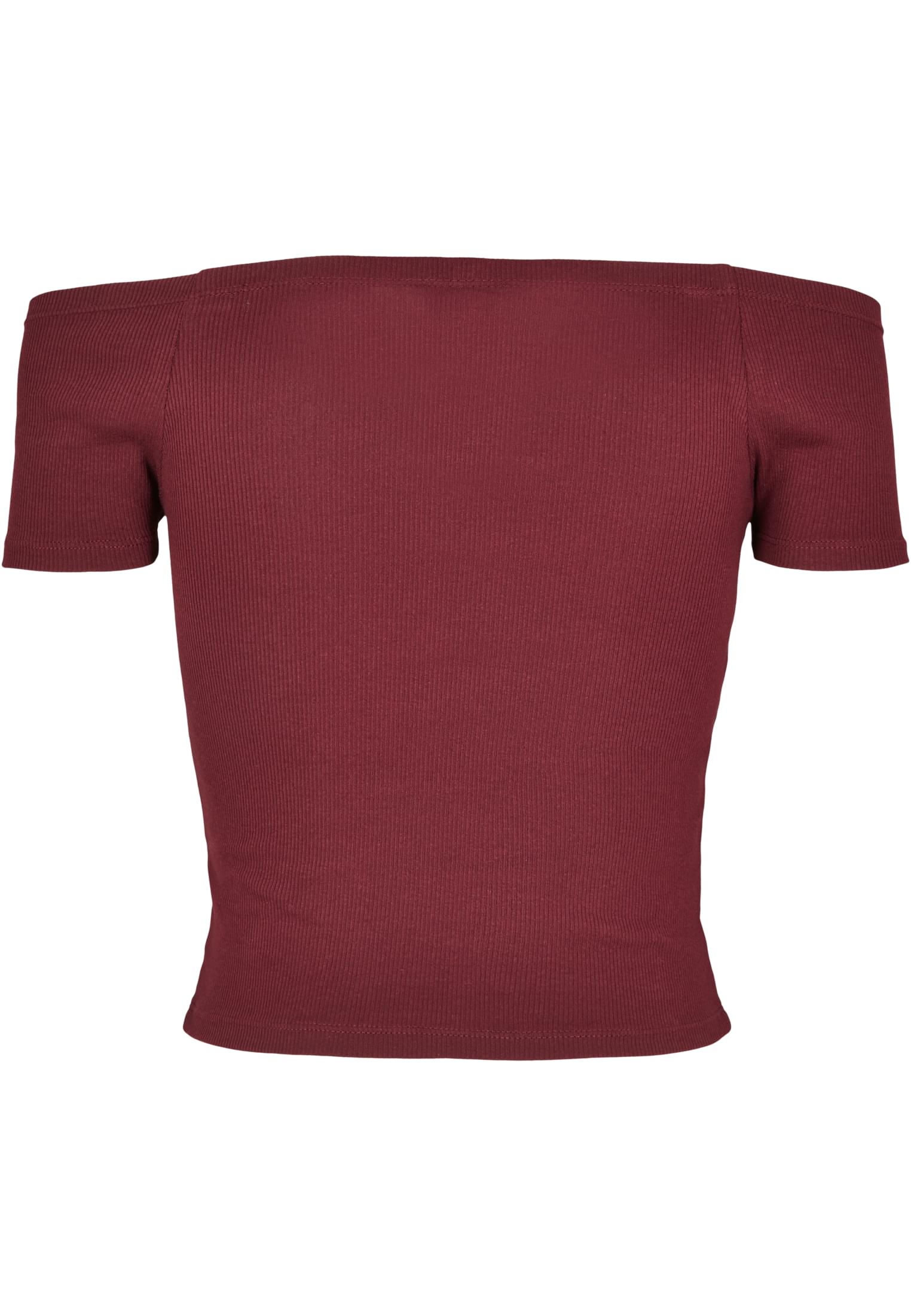 レディース オフショルダー リブ Tシャツ 赤ワイン L
 - variant image 6