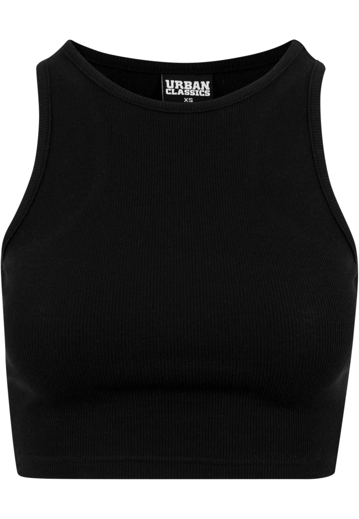 レディース クロップド リブ トップ 黒 3XL
 - variant image 5