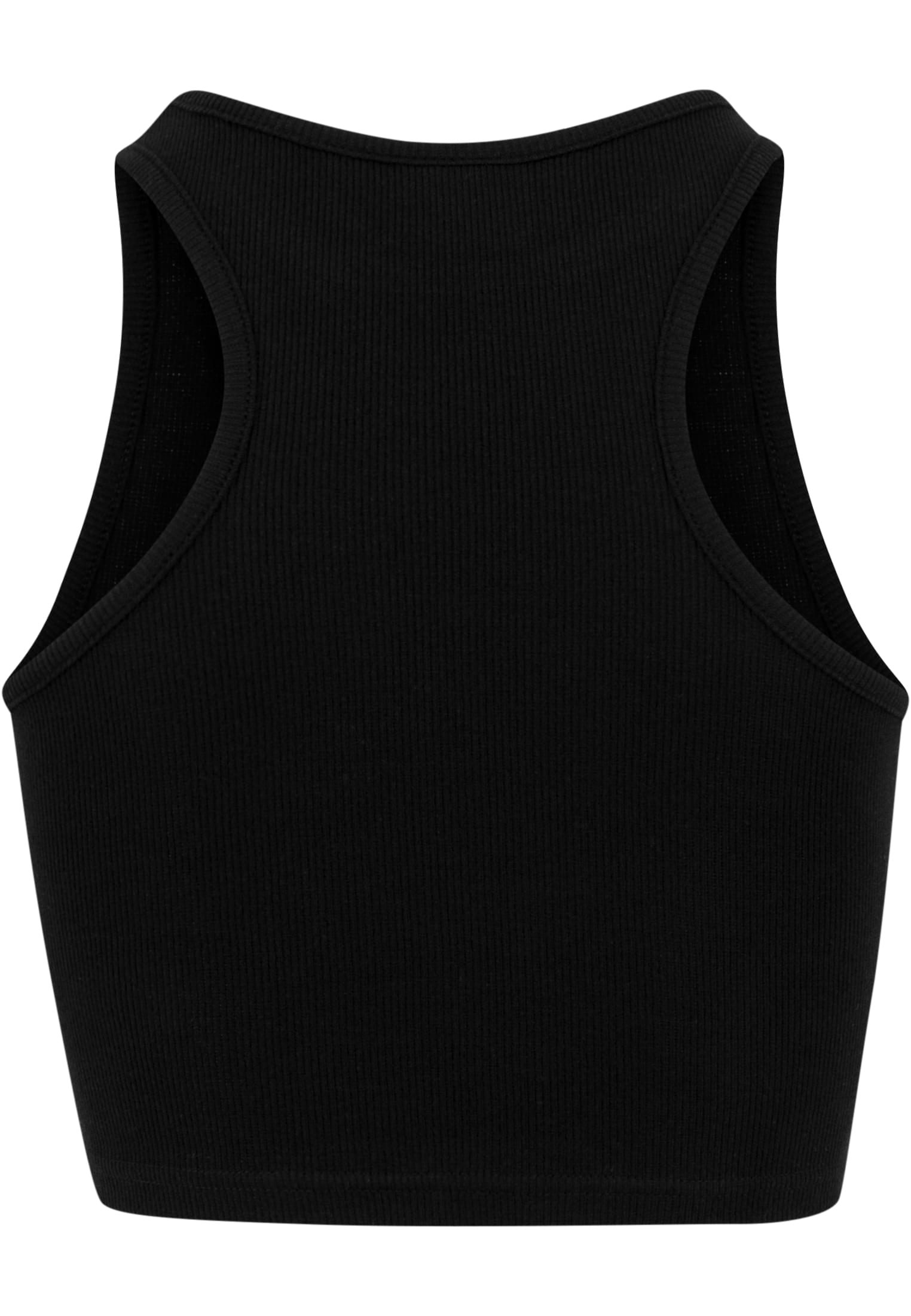 レディース クロップド リブ トップ 黒 3XL
 - variant image 7