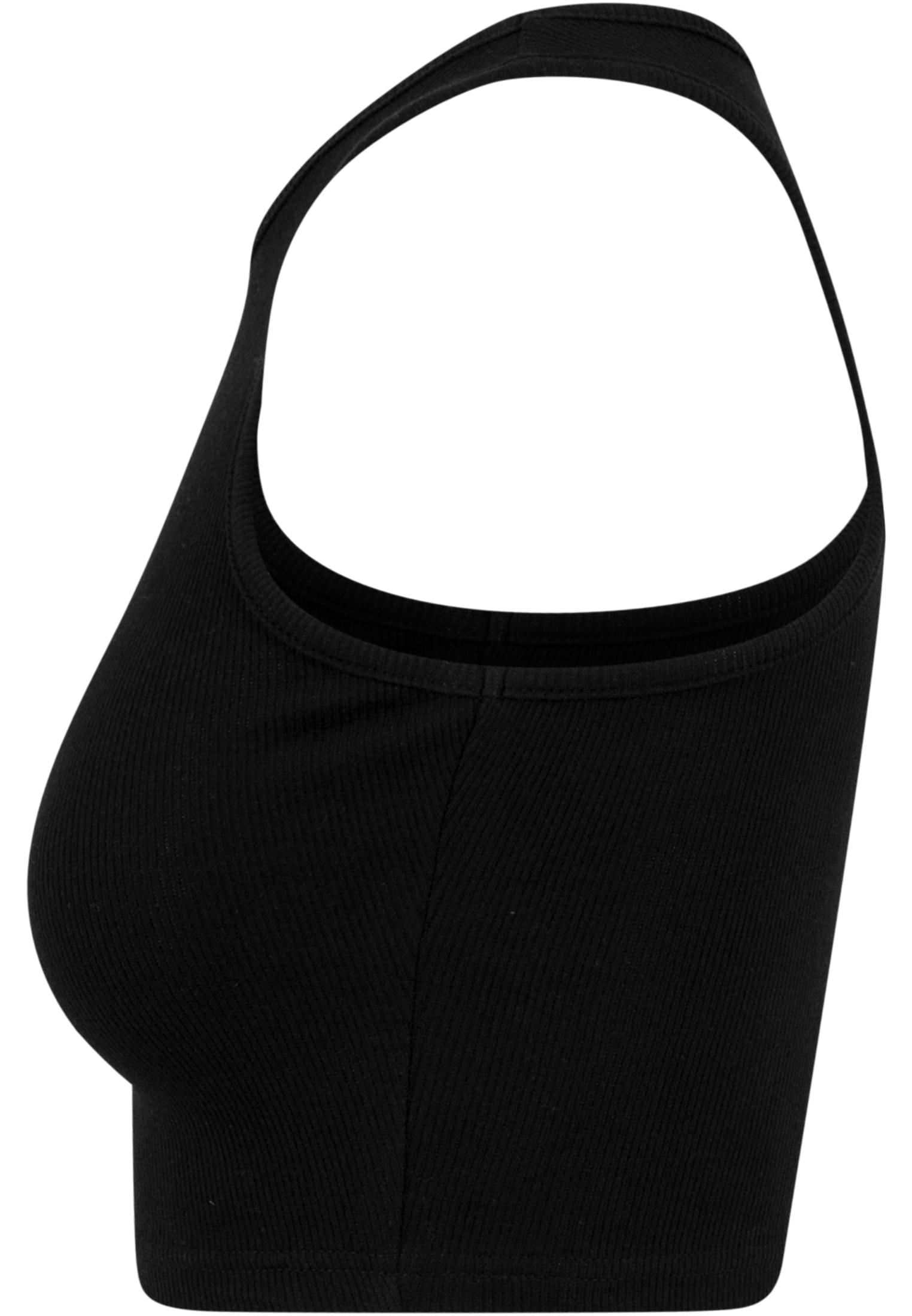 レディース クロップド リブ トップ 黒 3XL
 - variant image 6