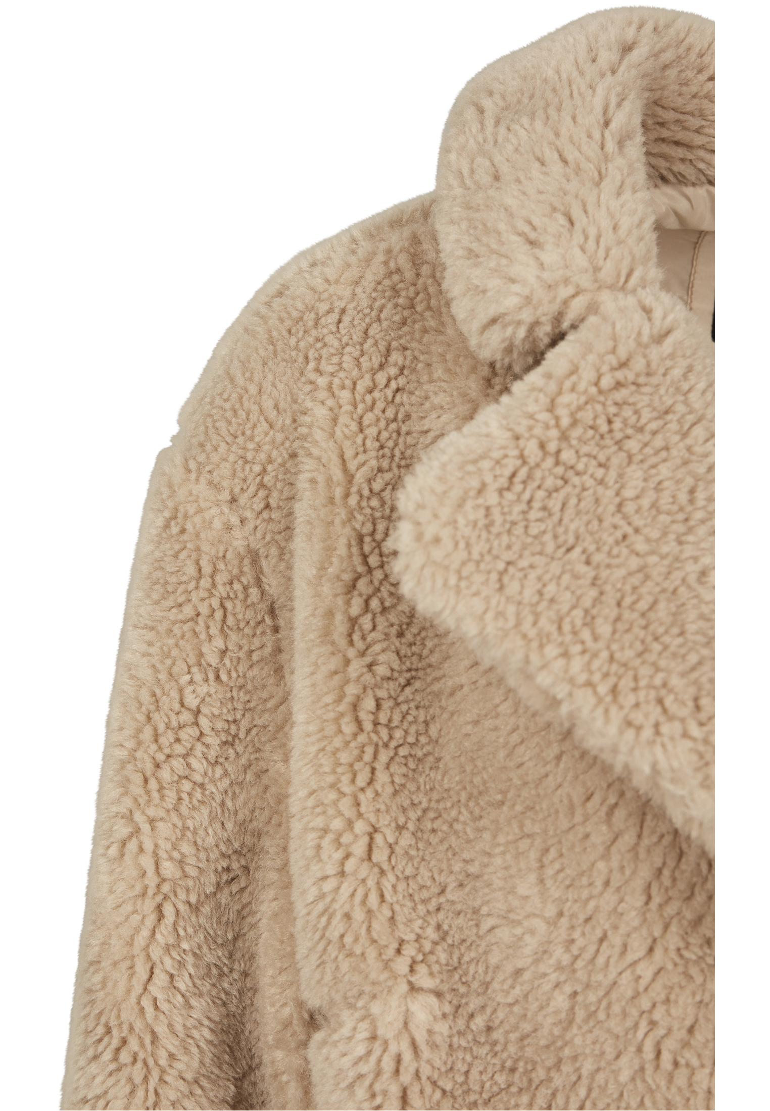 Ladies Oversized Sherpa Coat sand 3XL - variant image 7