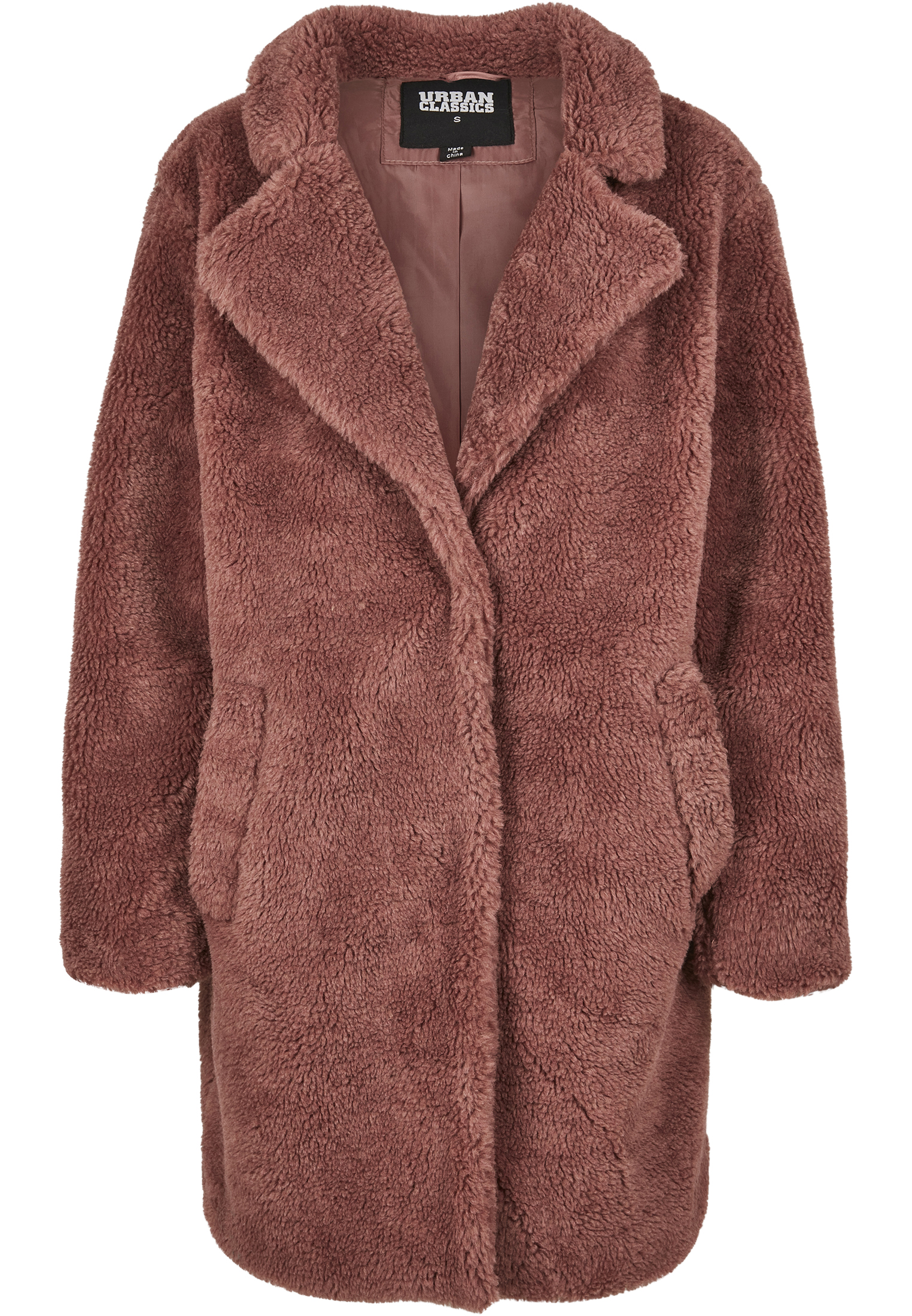 Ladies Oversized Sherpa Coat darkrose 3XL - variant image 5