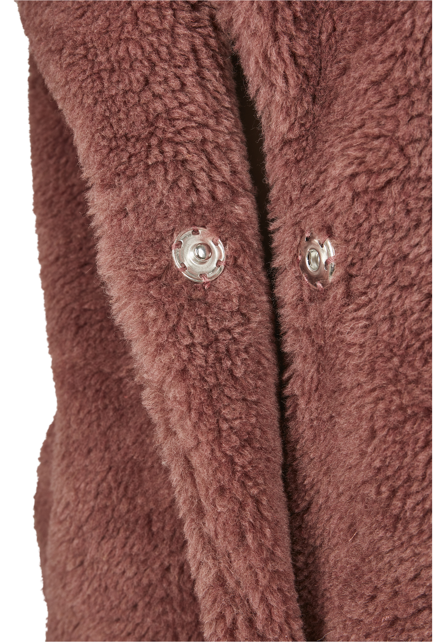 Ladies Oversized Sherpa Coat darkrose 3XL - variant image 8