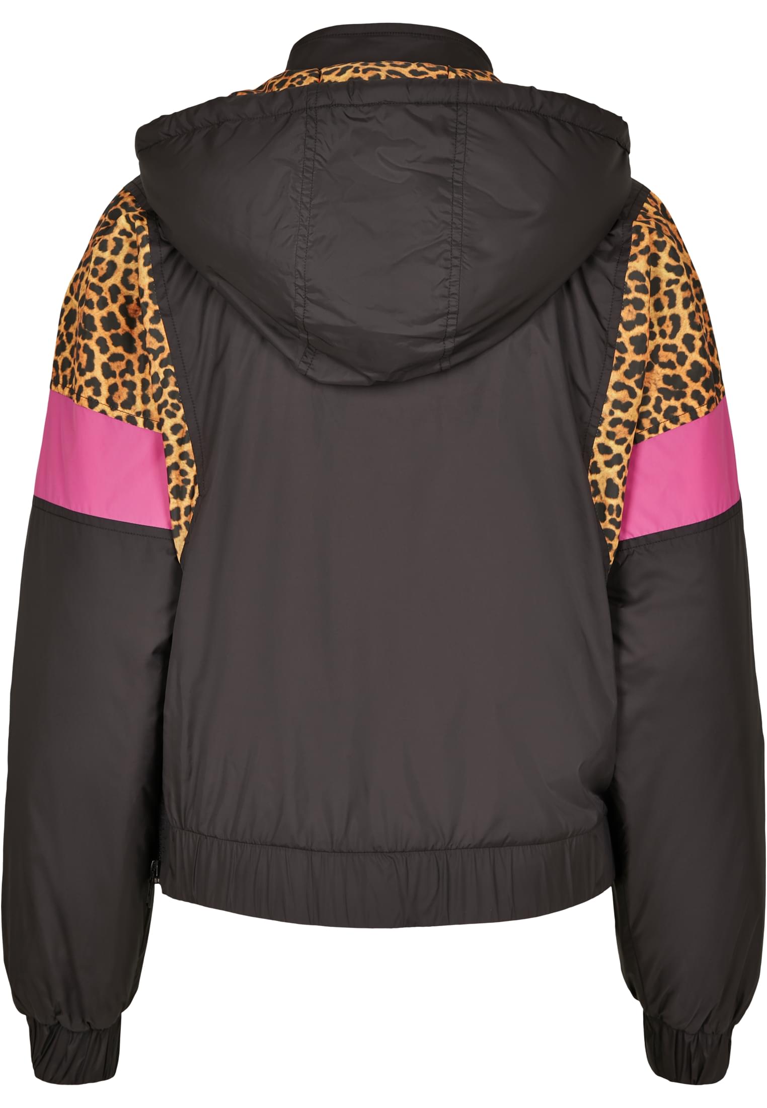 Ladies AOP Mixed Pull Over Jacket black/leo 3XL - variant image 1
