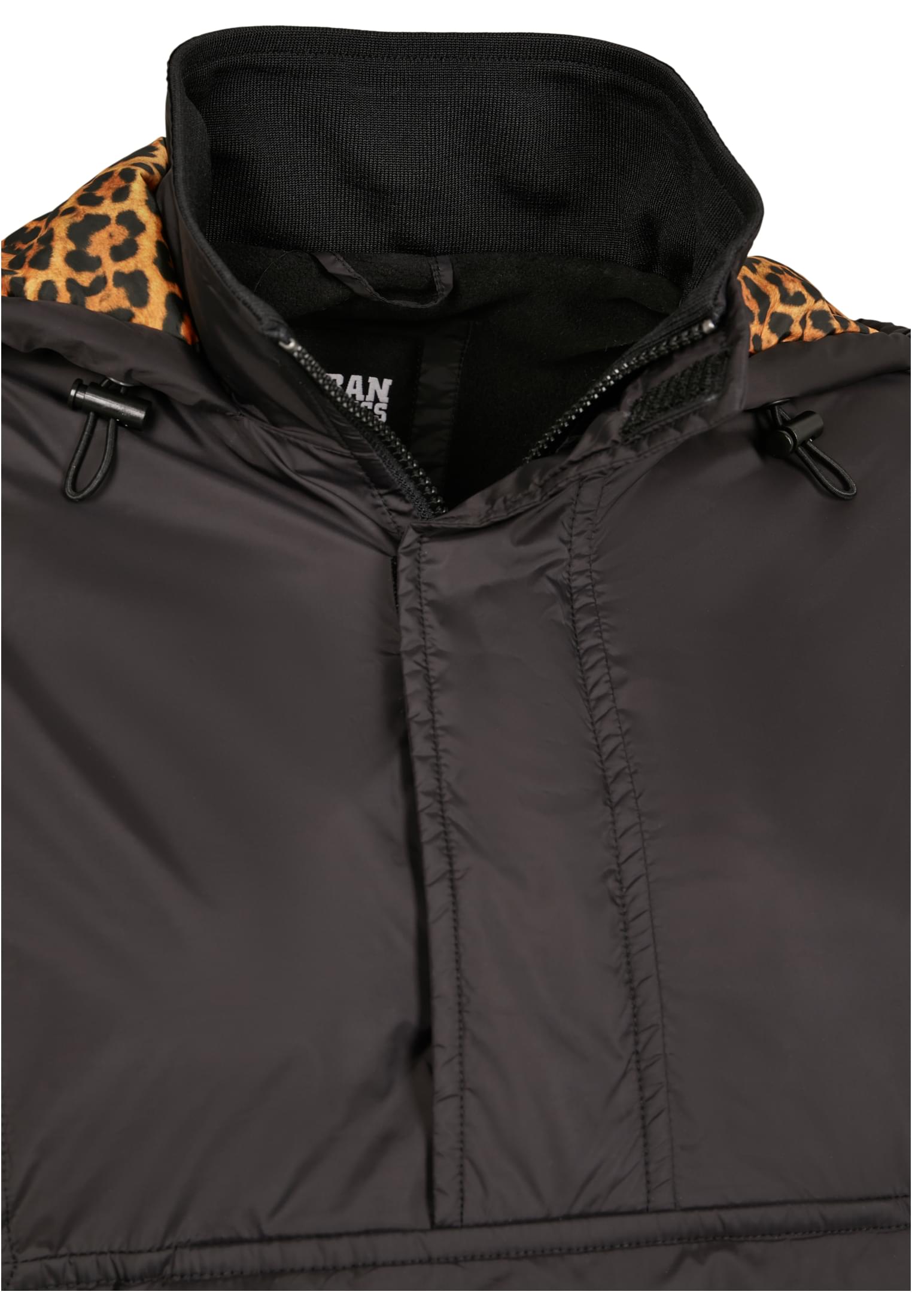 Ladies AOP Mixed Pull Over Jacket black/leo 3XL - variant image 2
