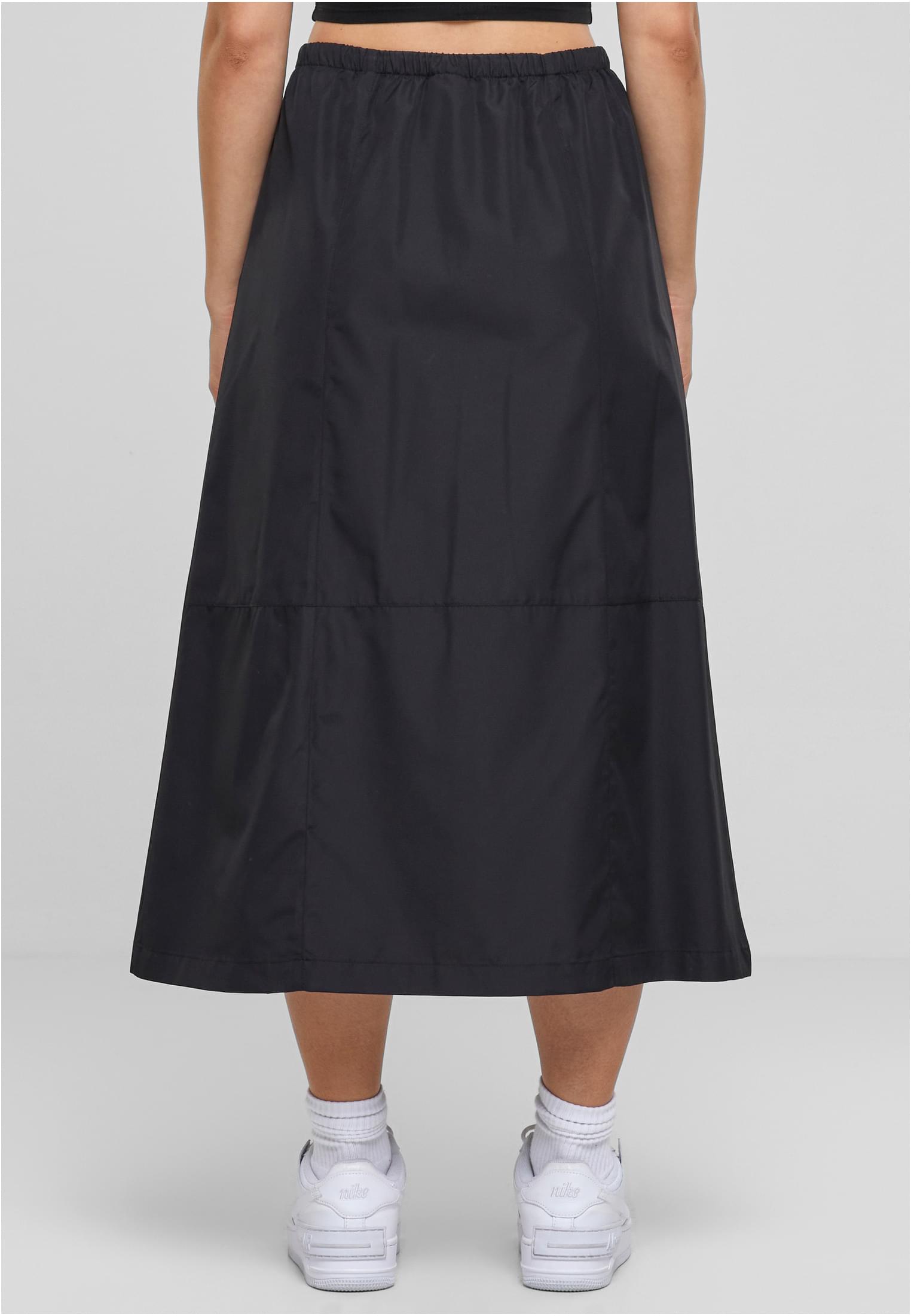 Ladies Ripstop Parachute Midi Skirt black 3XL - variant image 2