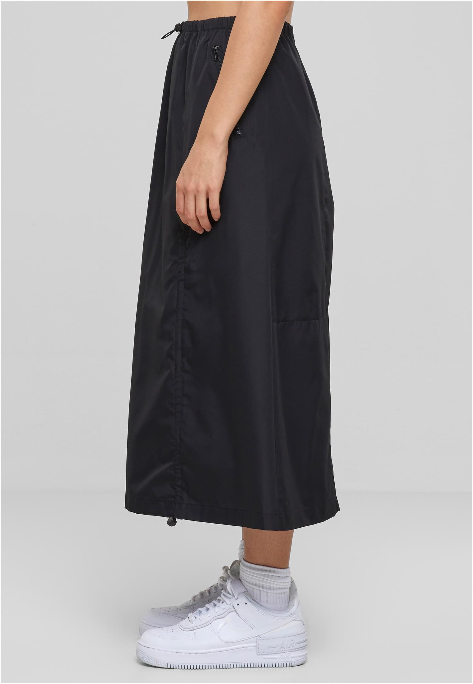 Ladies Ripstop Parachute Midi Skirt black 3XL - variant image 1