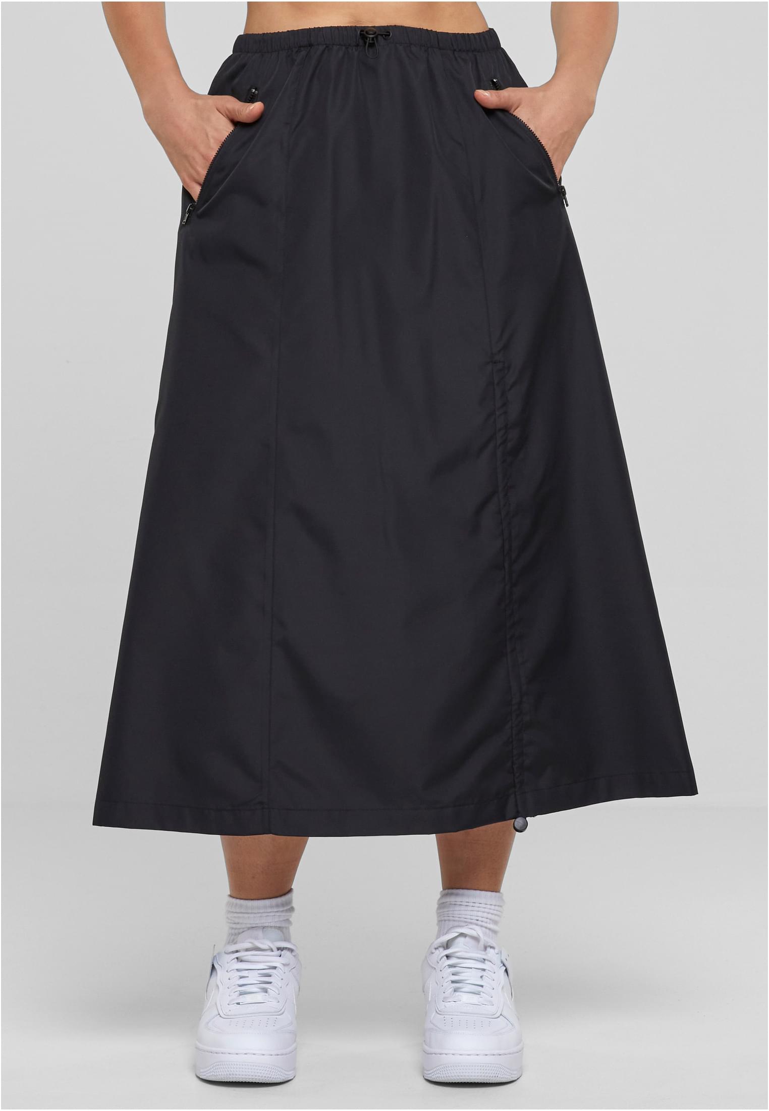 Ladies Ripstop Parachute Midi Skirt black 3XL - alternate variant 1
