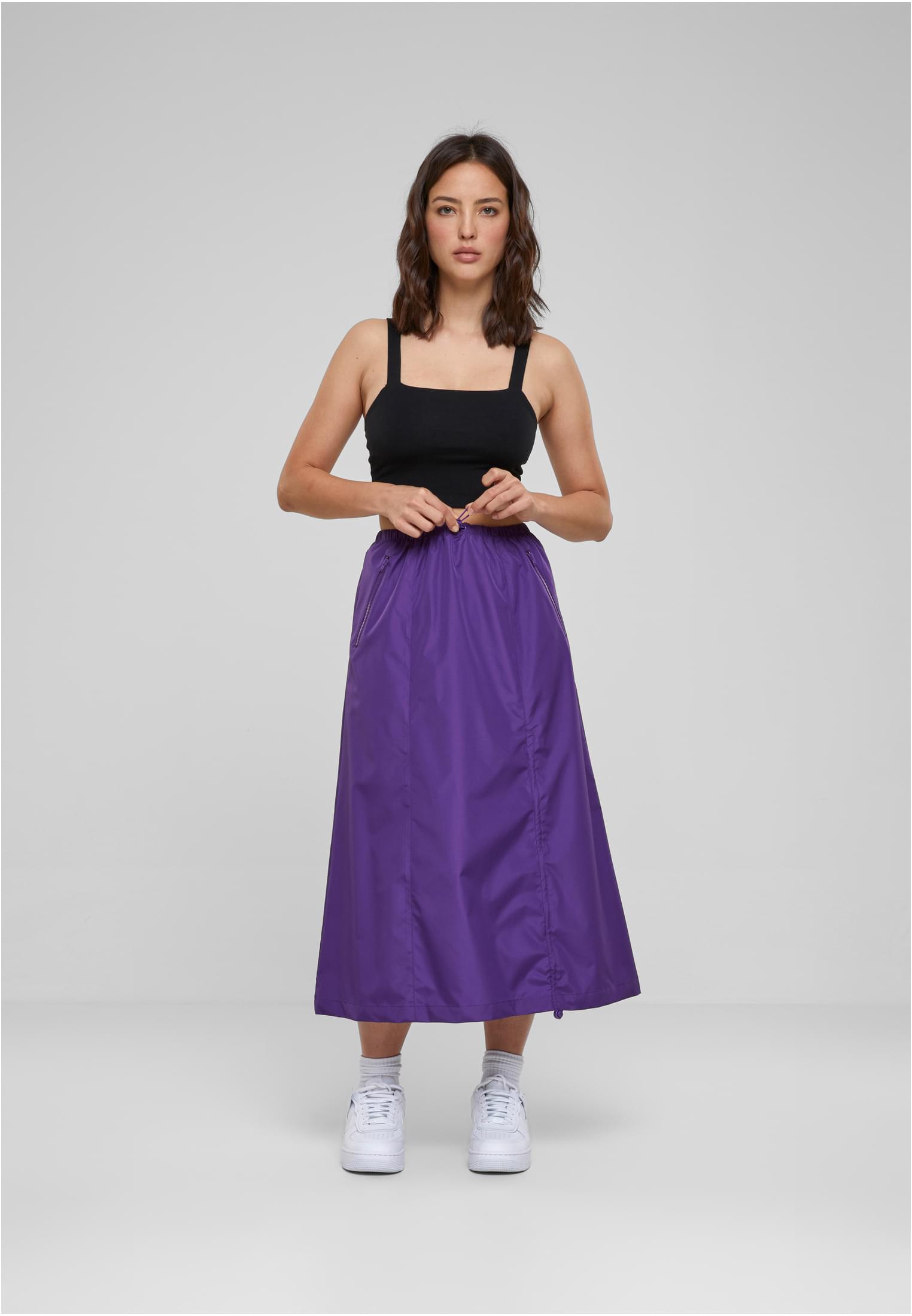 Ladies Ripstop Parachute Midi Skirt realviolet 3XL - variant image 4