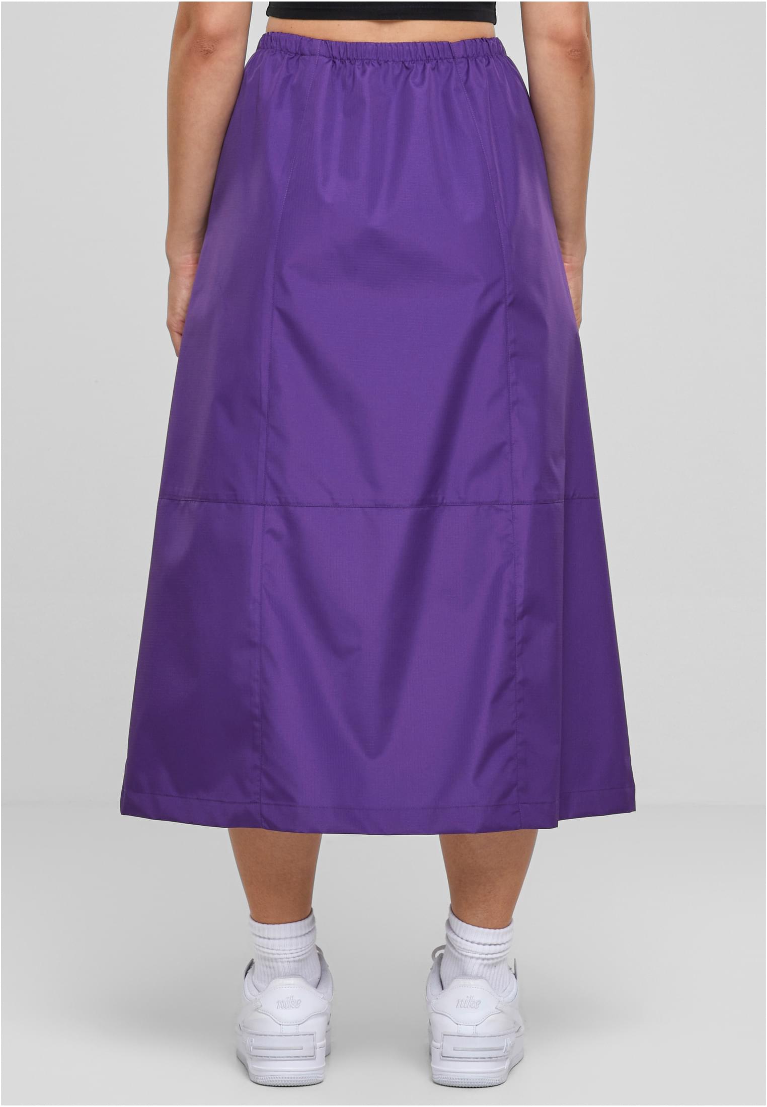 Ladies Ripstop Parachute Midi Skirt realviolet 3XL - variant image 2
